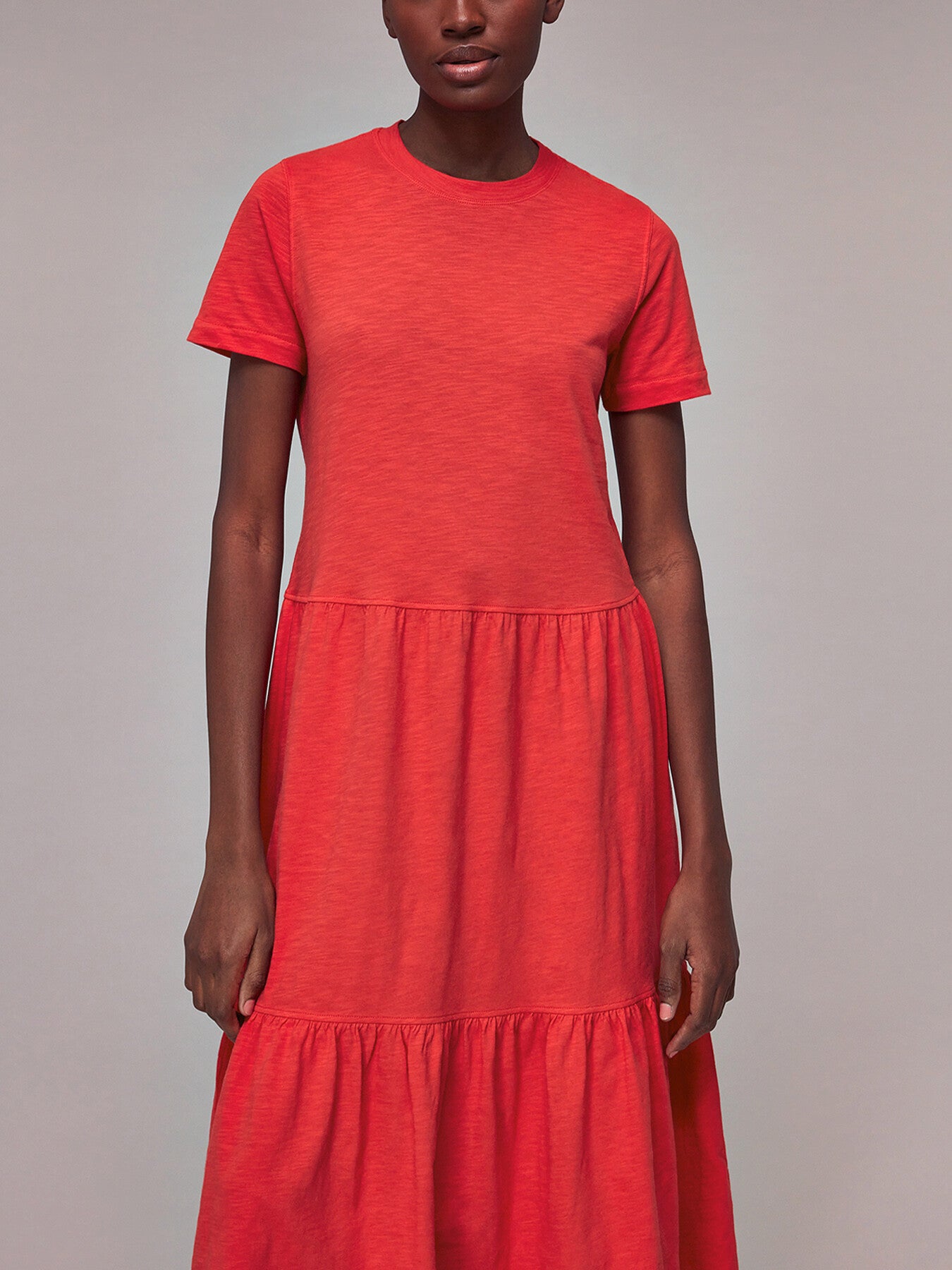 TieJersey Midi Dress