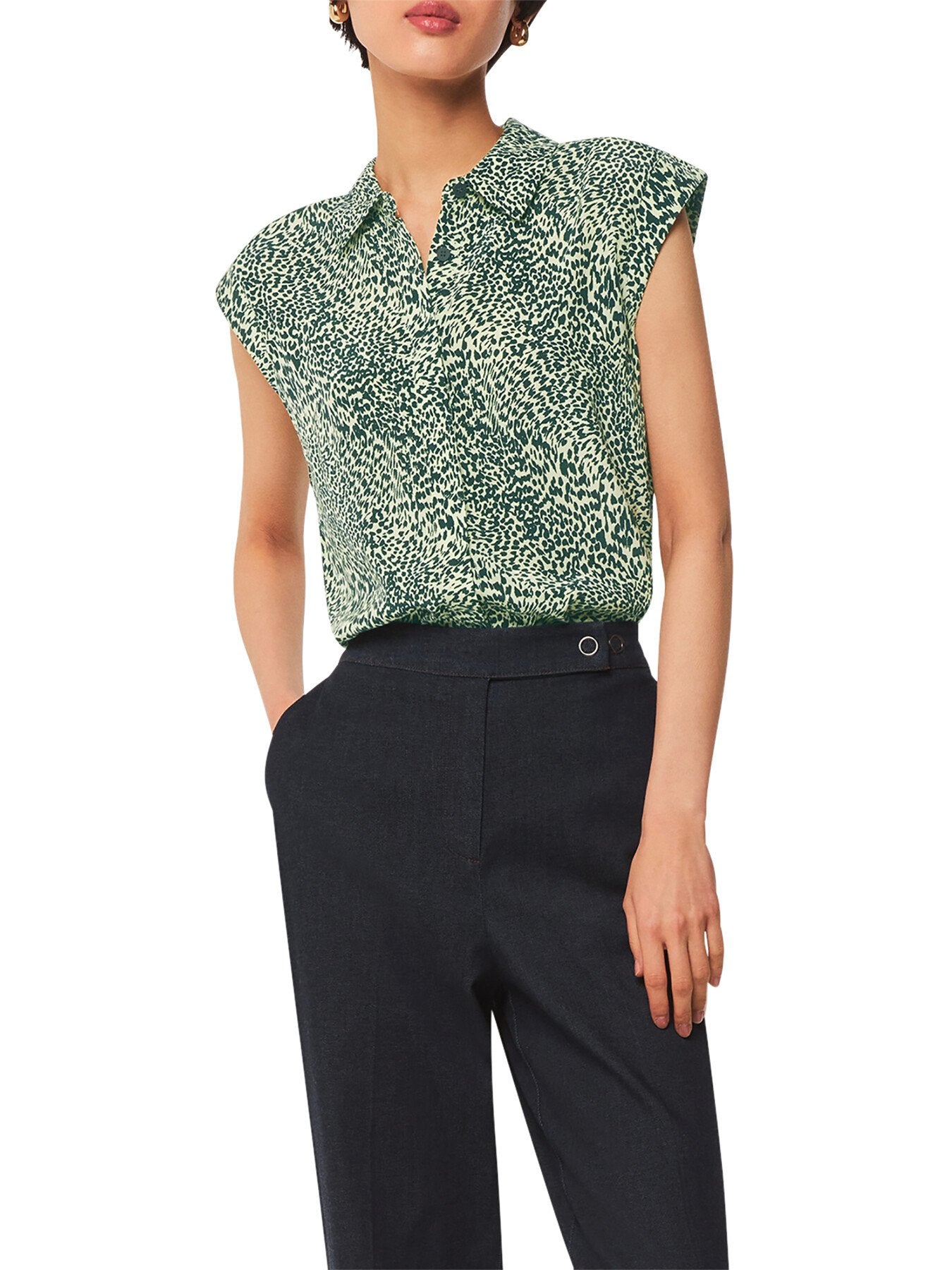 Diagonal Leopard Shirt