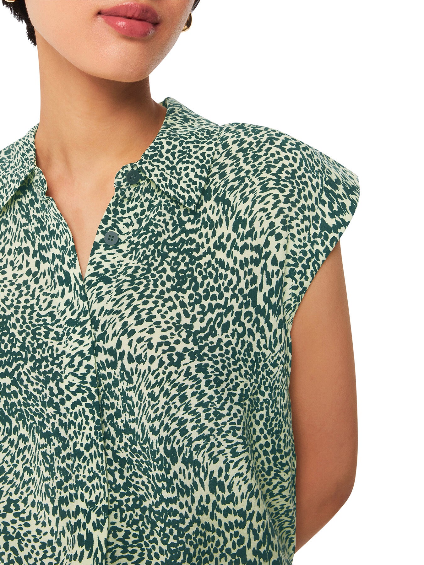 Diagonal Leopard Shirt
