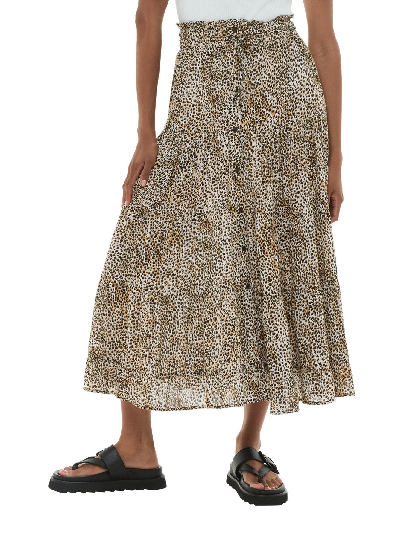 Ink Spot Crinkle Skirt