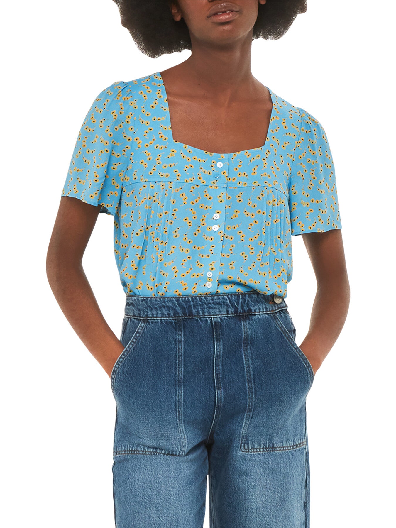 Floral Crescent Top