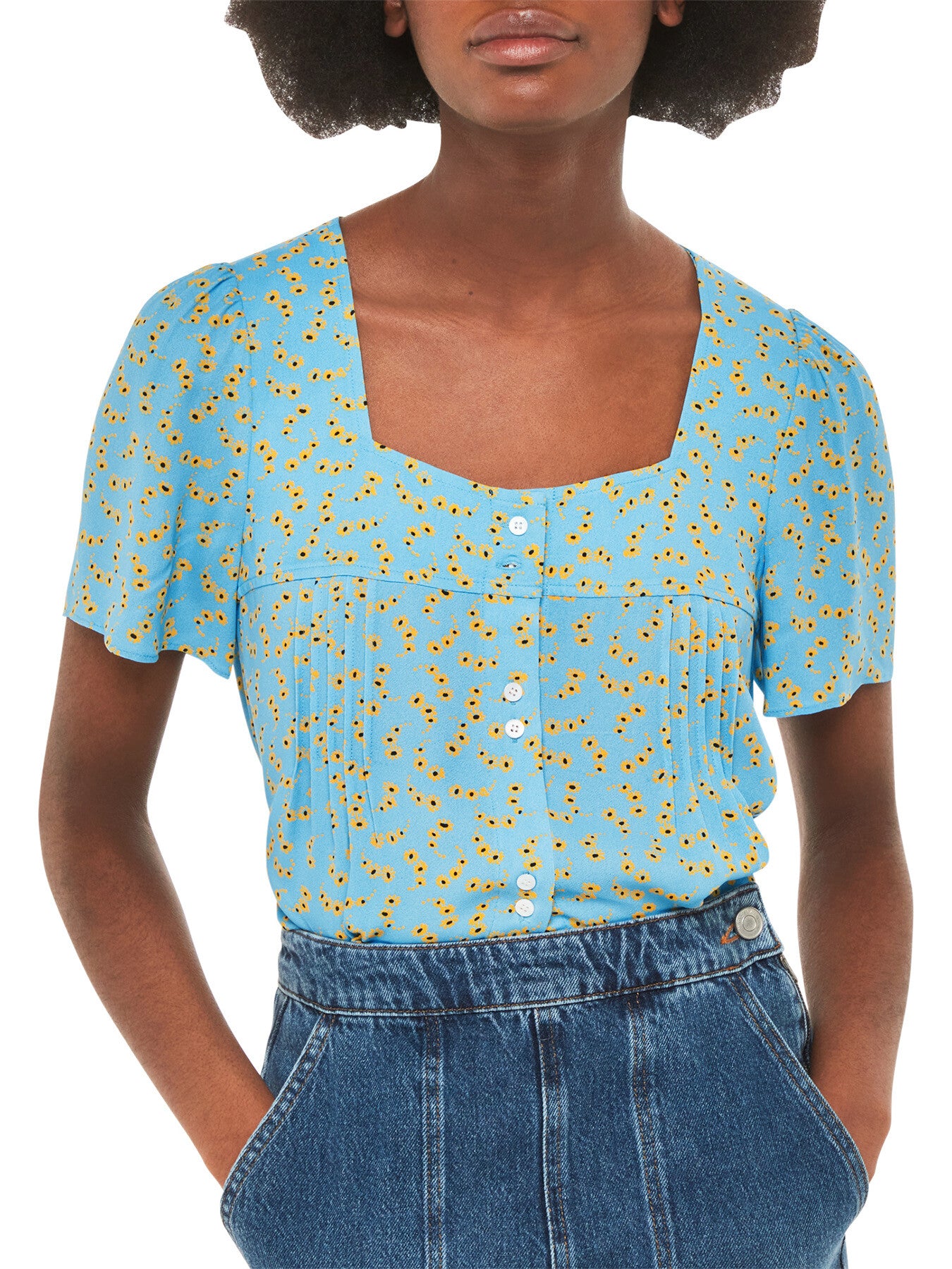 Floral Crescent Top