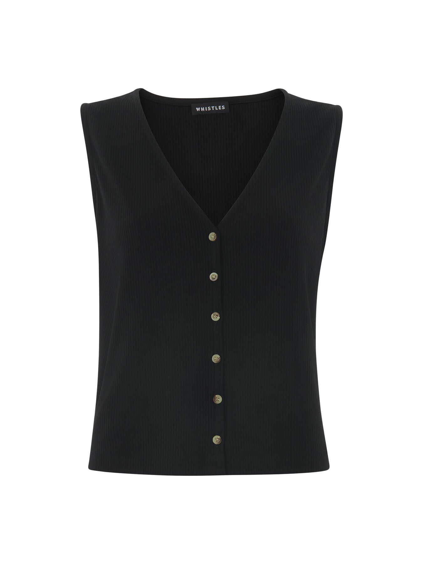 Button Front Rib Tank
