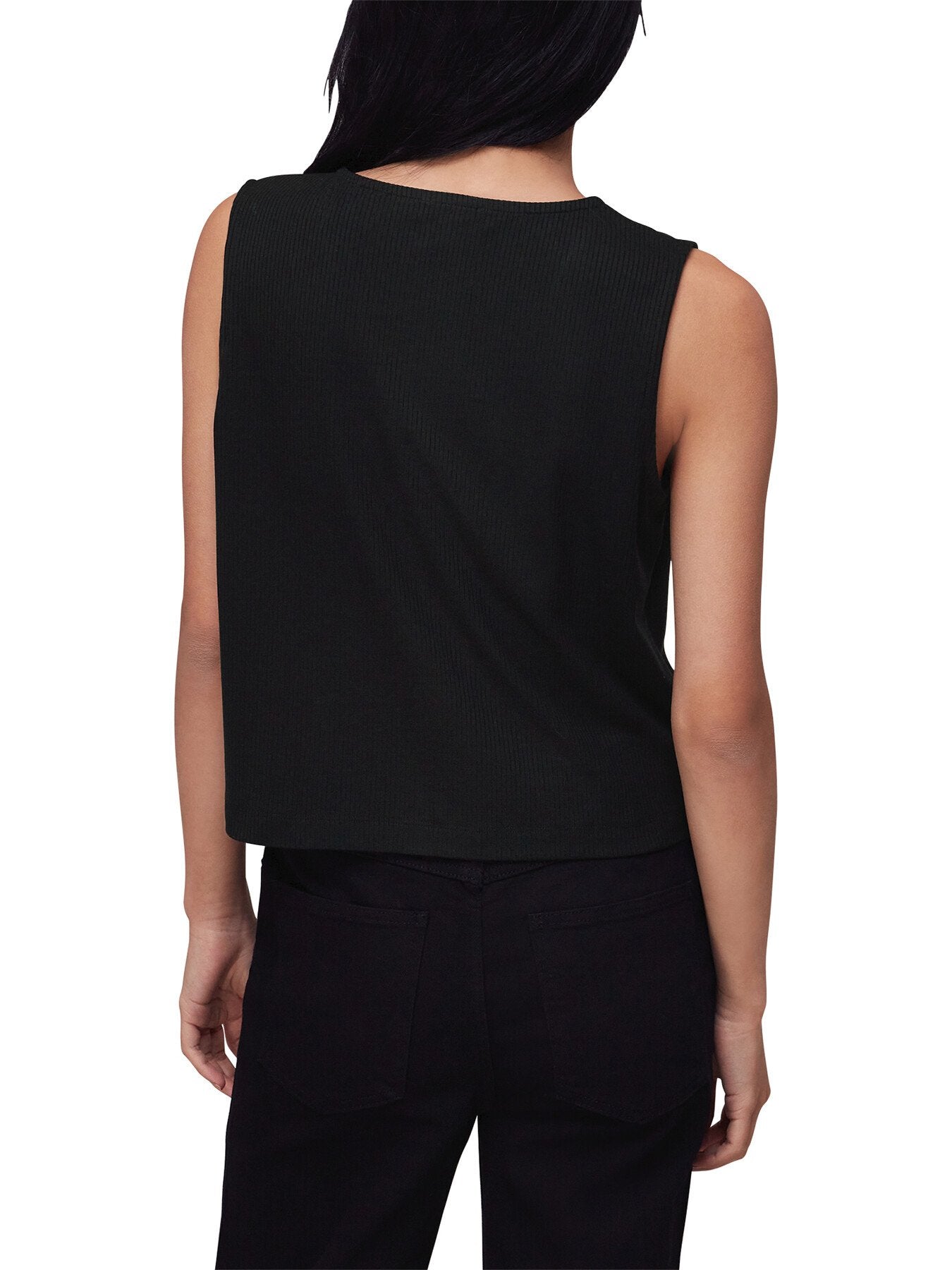 Button Front Rib Tank