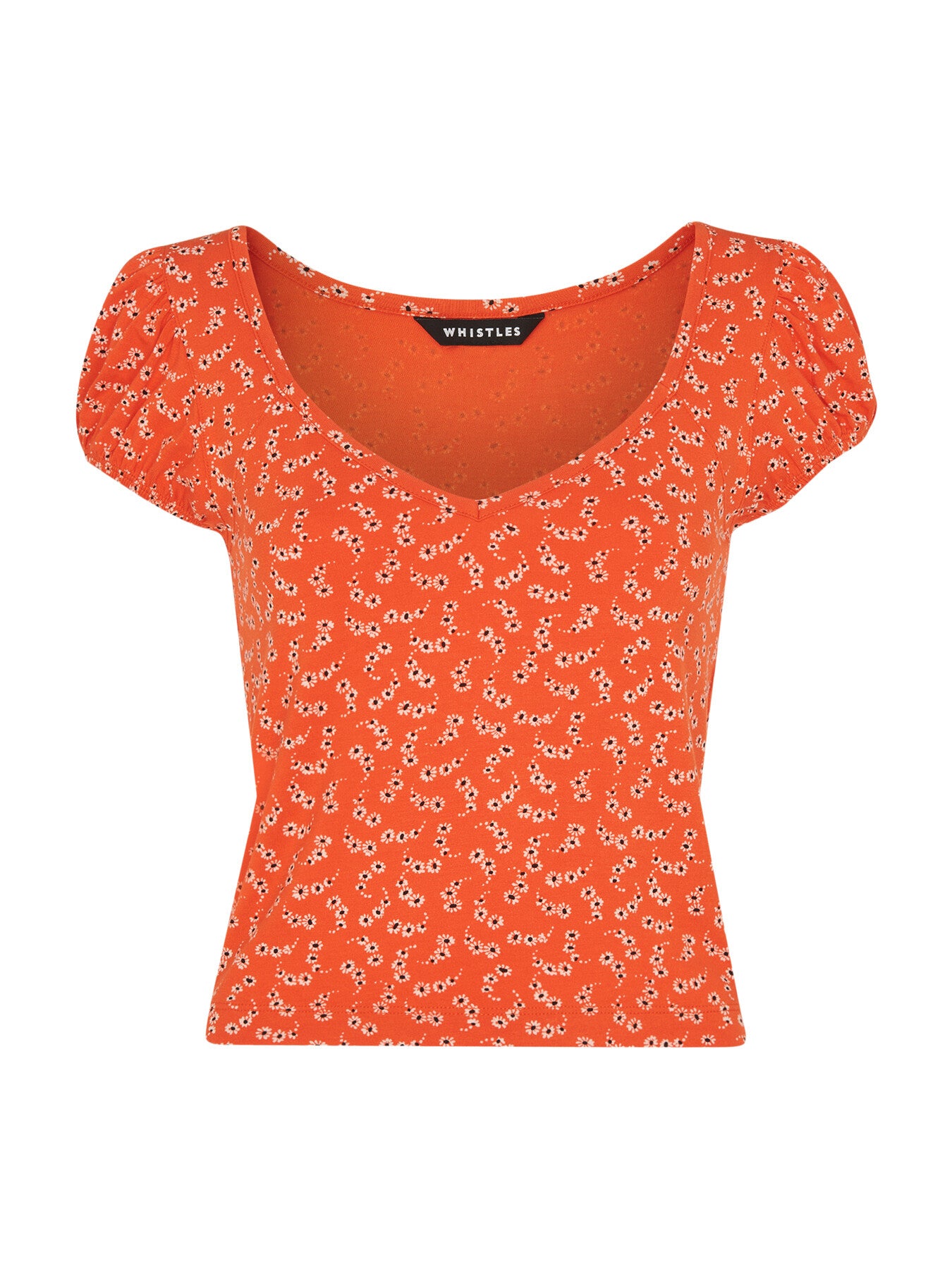 Micro Floral Sweetheart Top