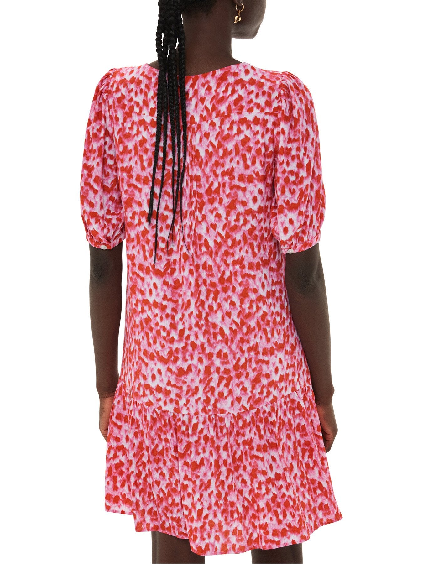 Blurred Strokes Flippy Dress