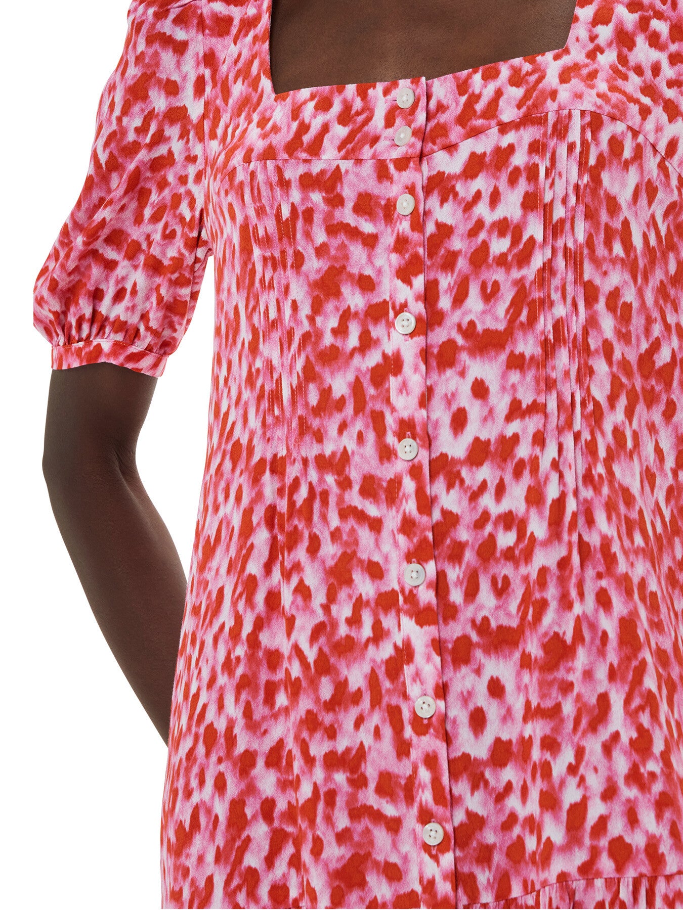 Blurred Strokes Flippy Dress