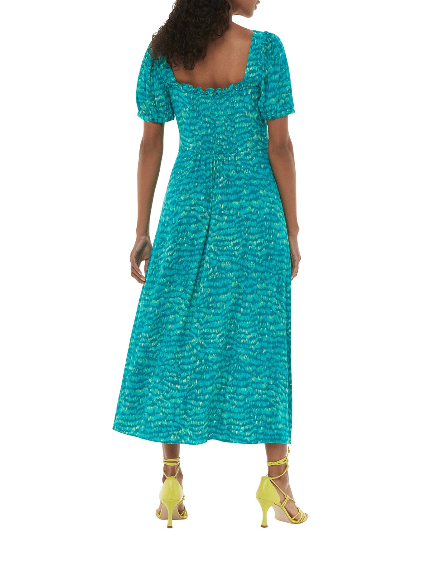 Sketched Grass Midi Dress