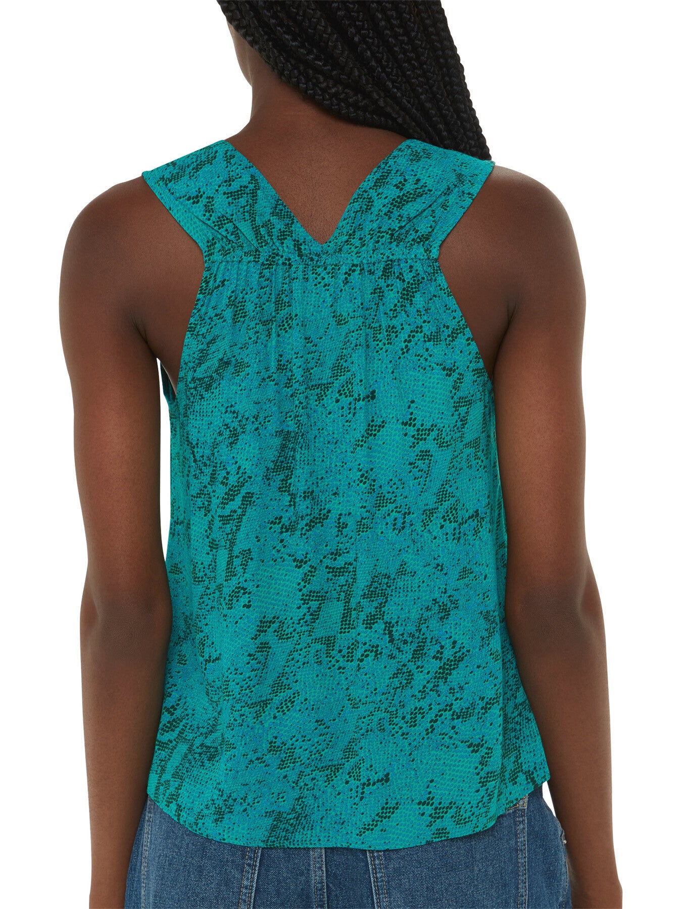 Diagonal Snake Vest Top