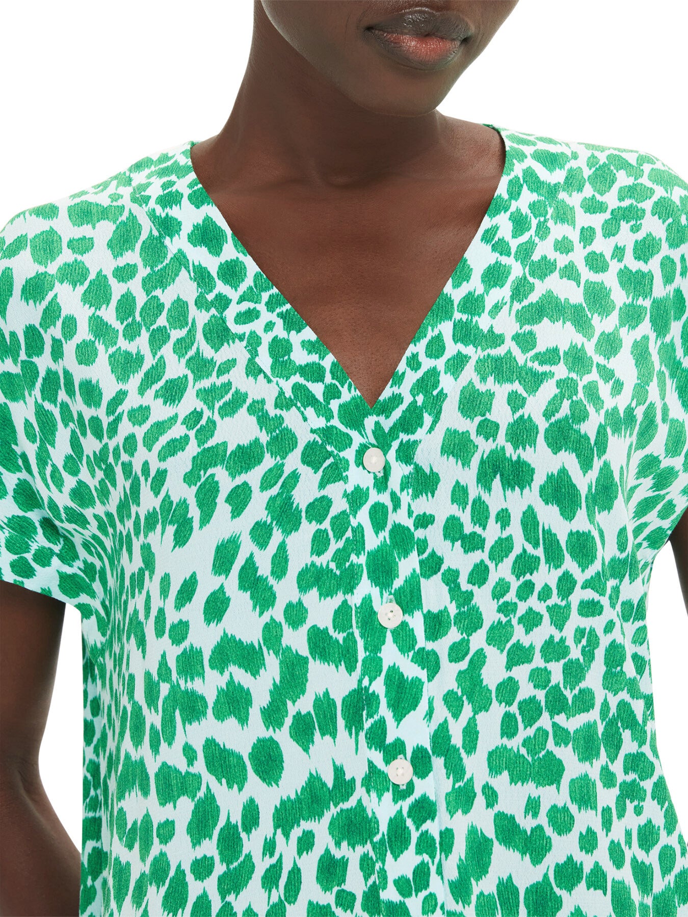 Smooth Leopard Print Blouse