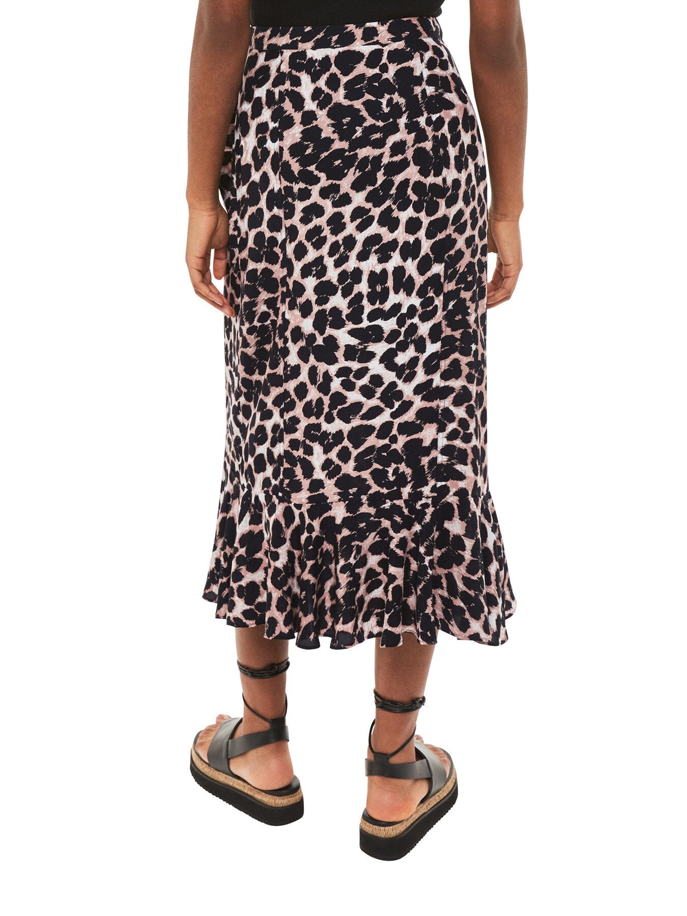 Leopard Spot Wrap Skirt