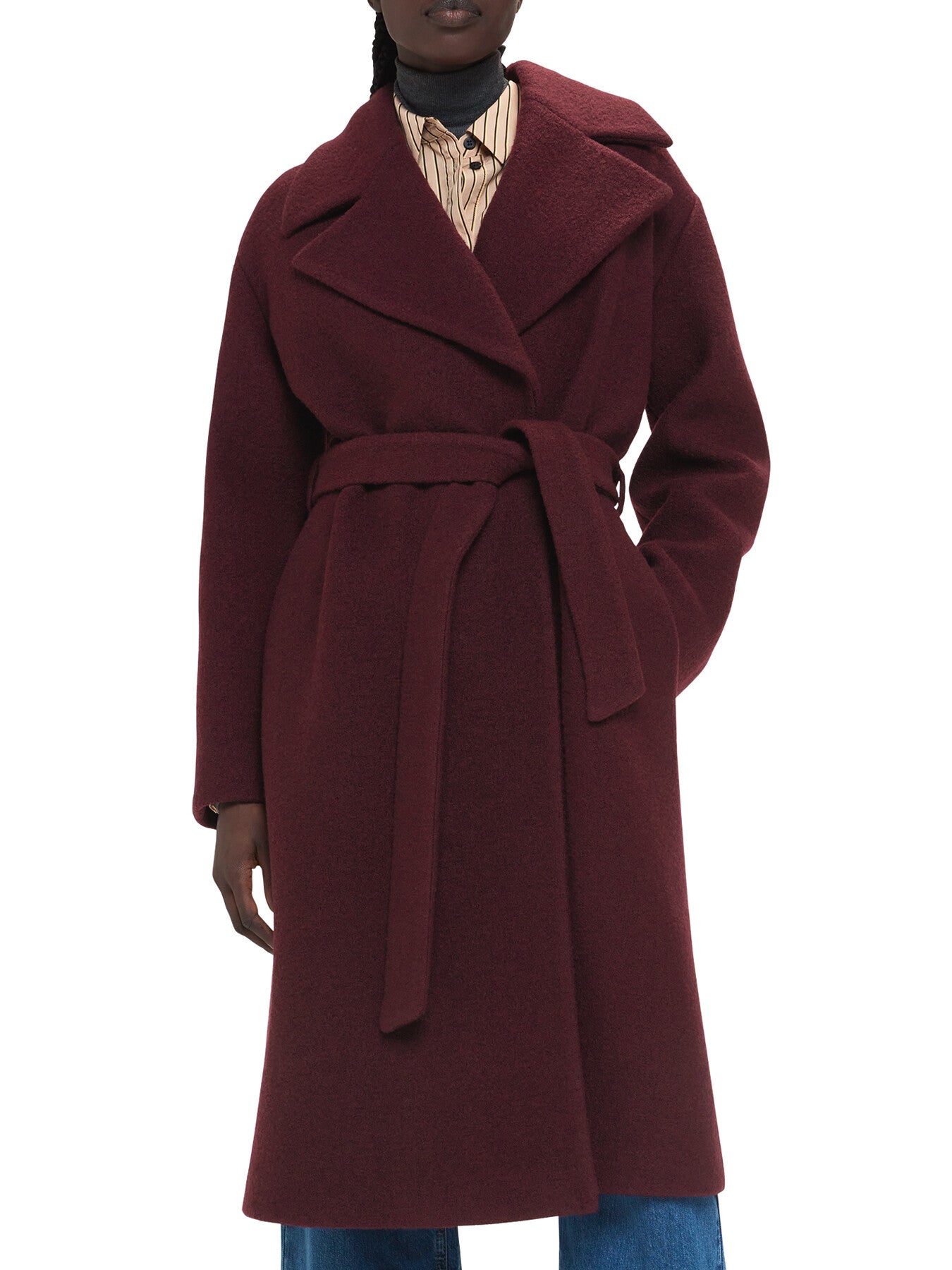 Lorna Wrap Wool Coat