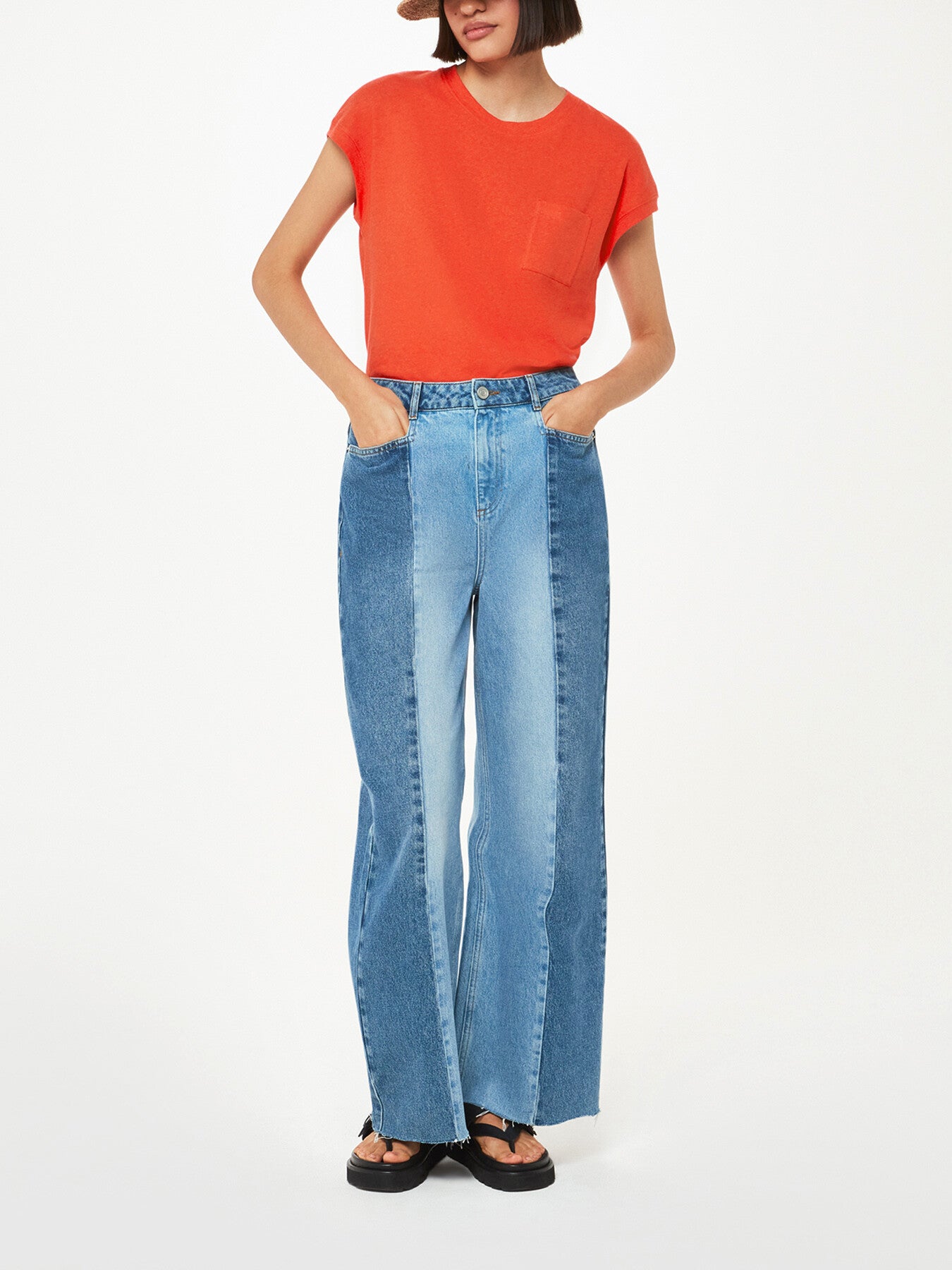 Ember Linen Mix Pocket Tee