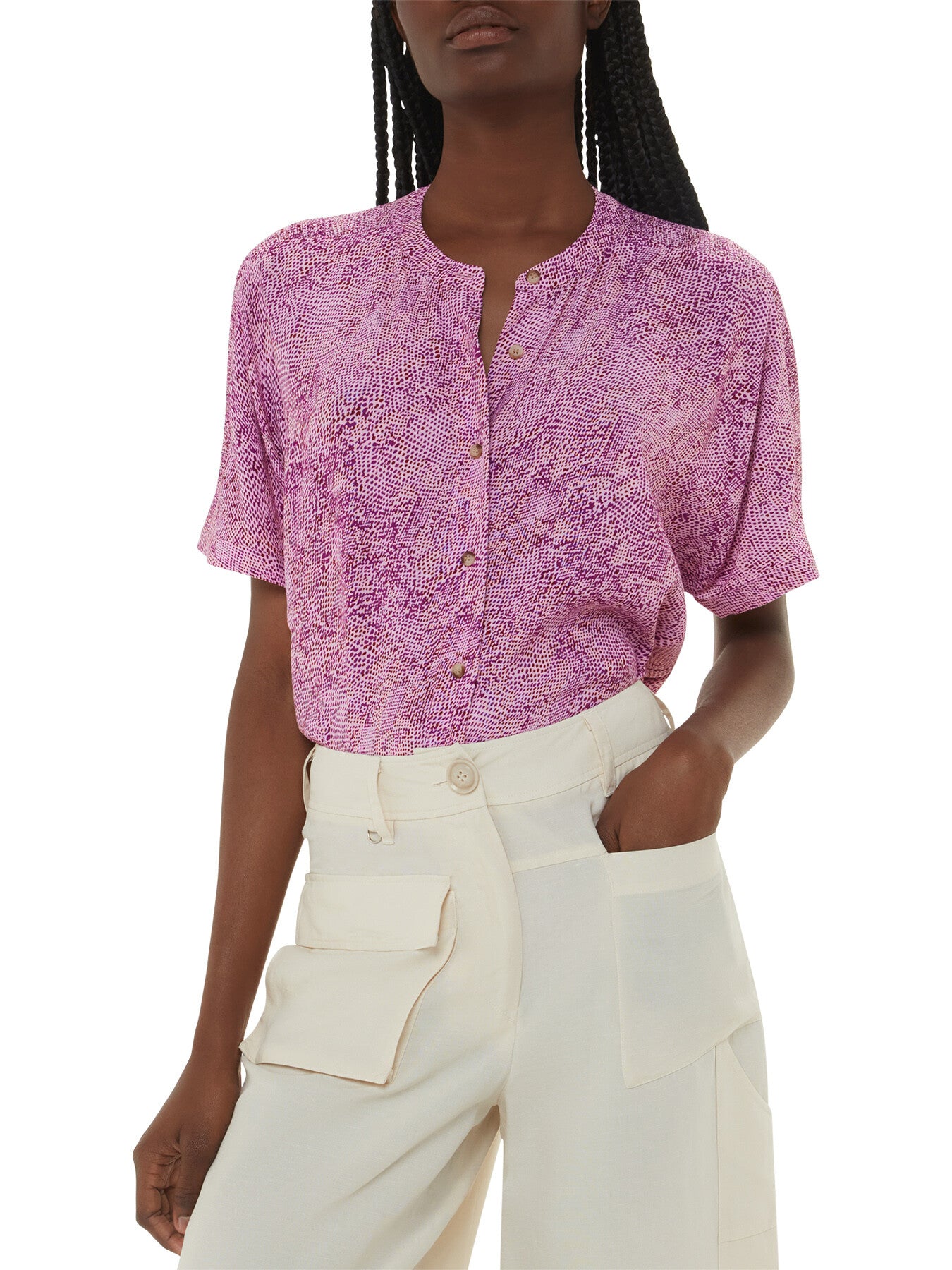 Diagonal Snake Maisie Top