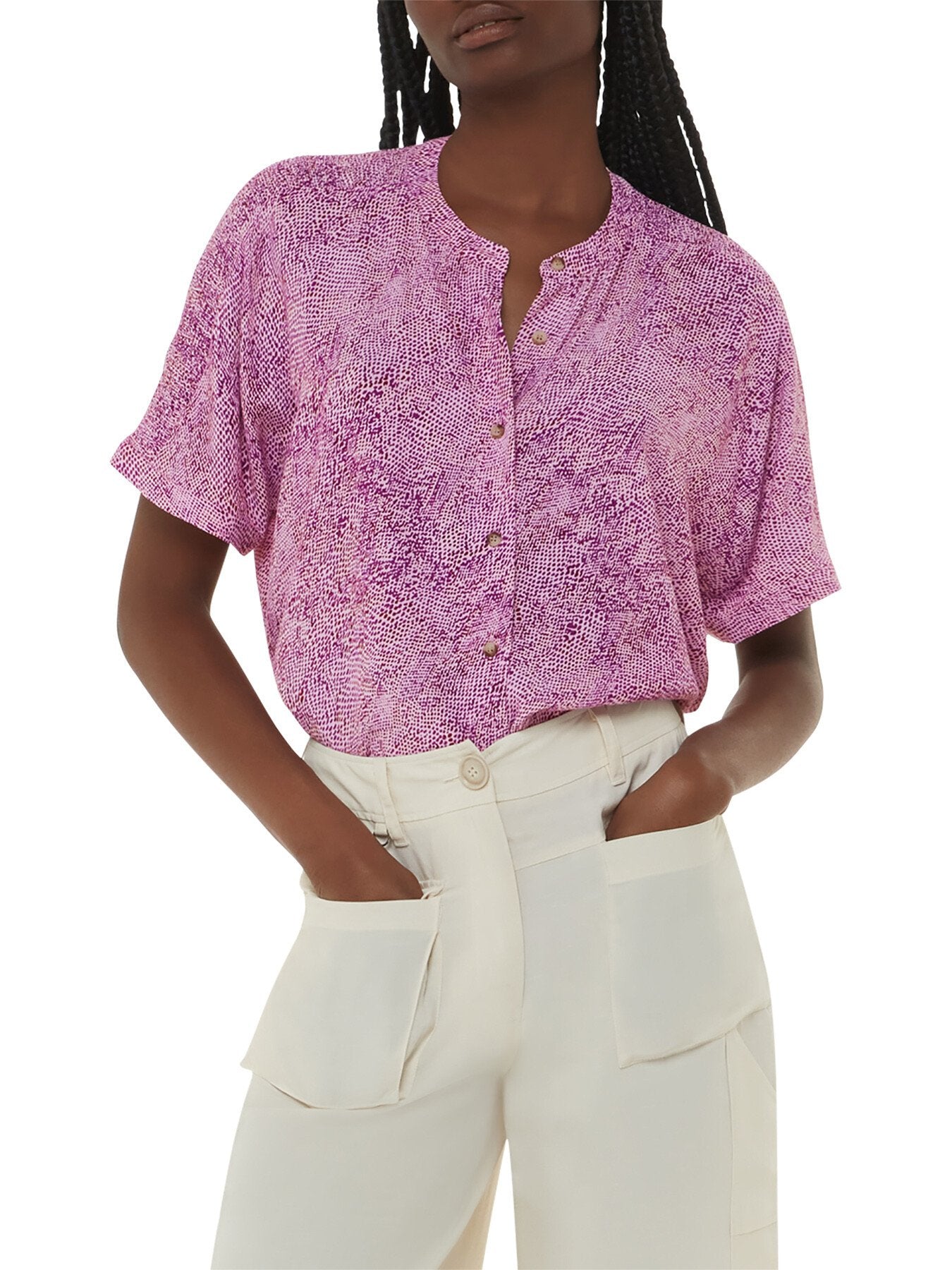 Diagonal Snake Maisie Top