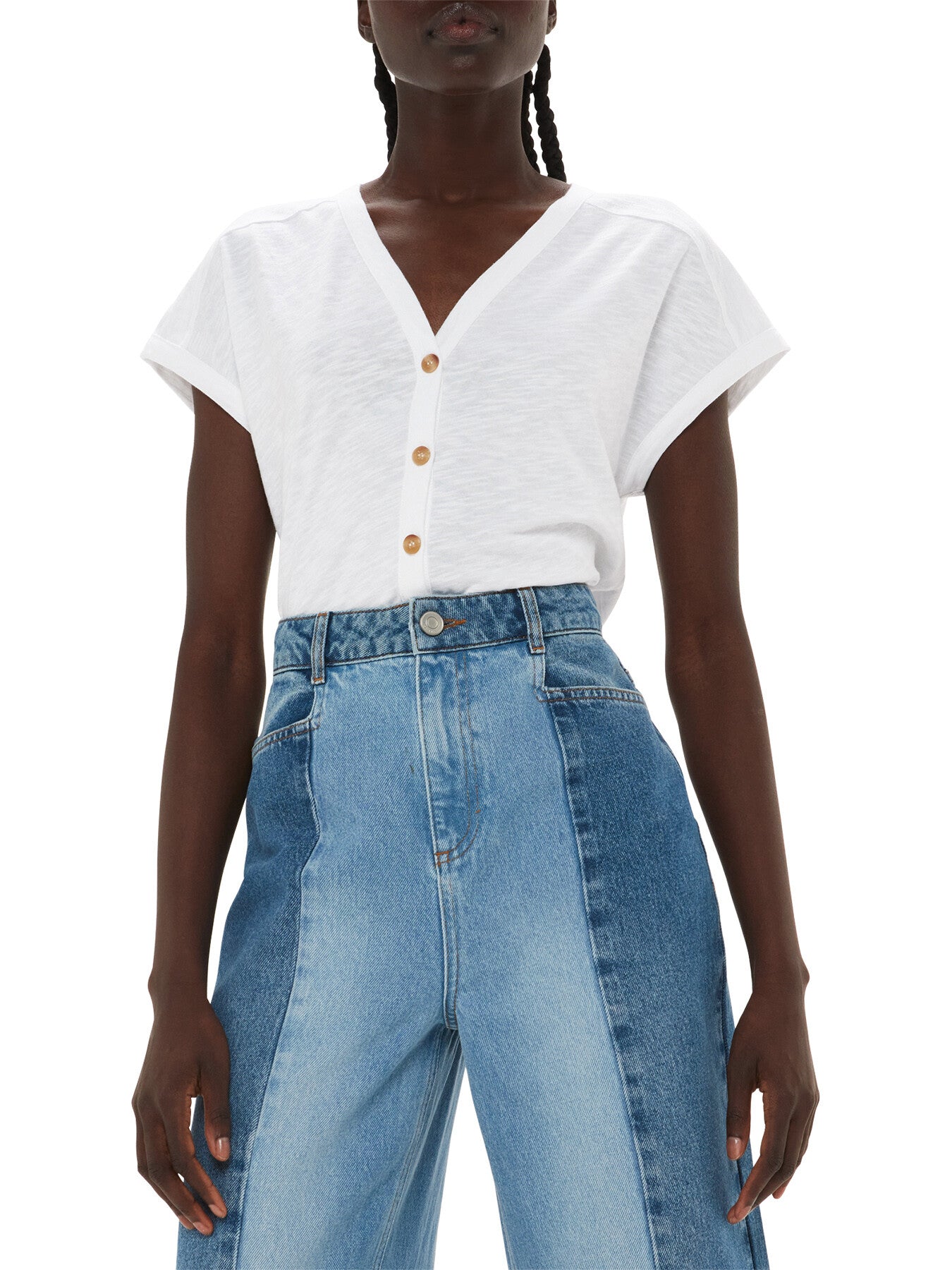 Aubrie Button Through Top