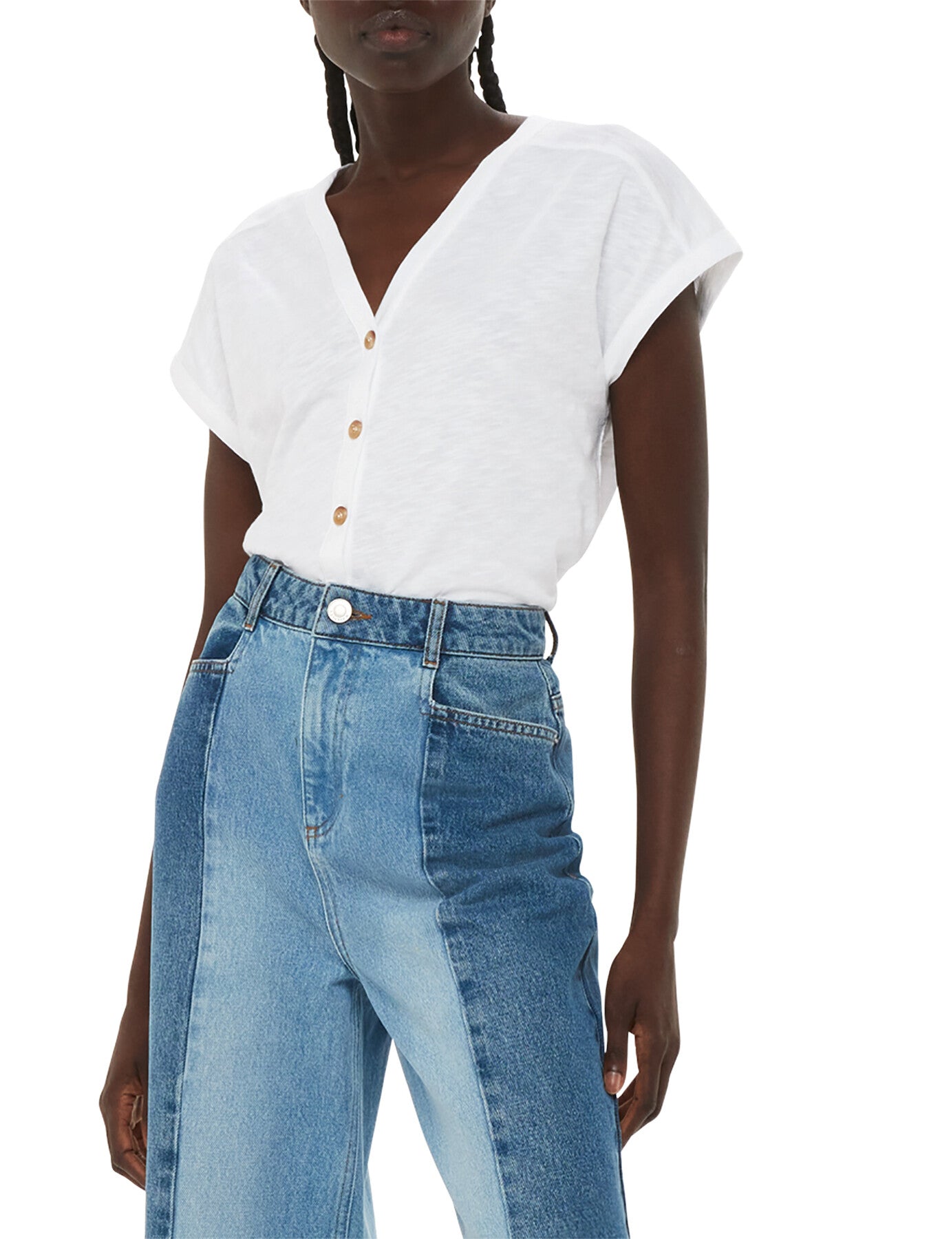 Aubrie Button Through Top