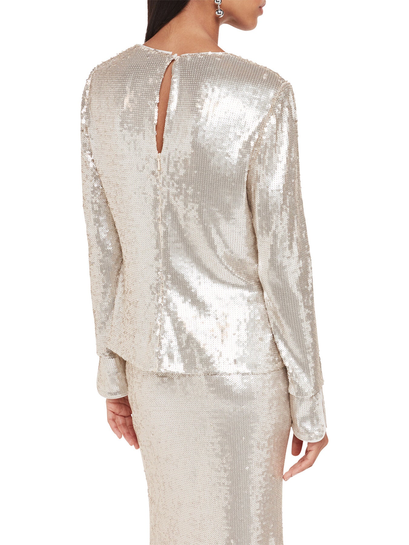 Sequin Minimal Tunic Top