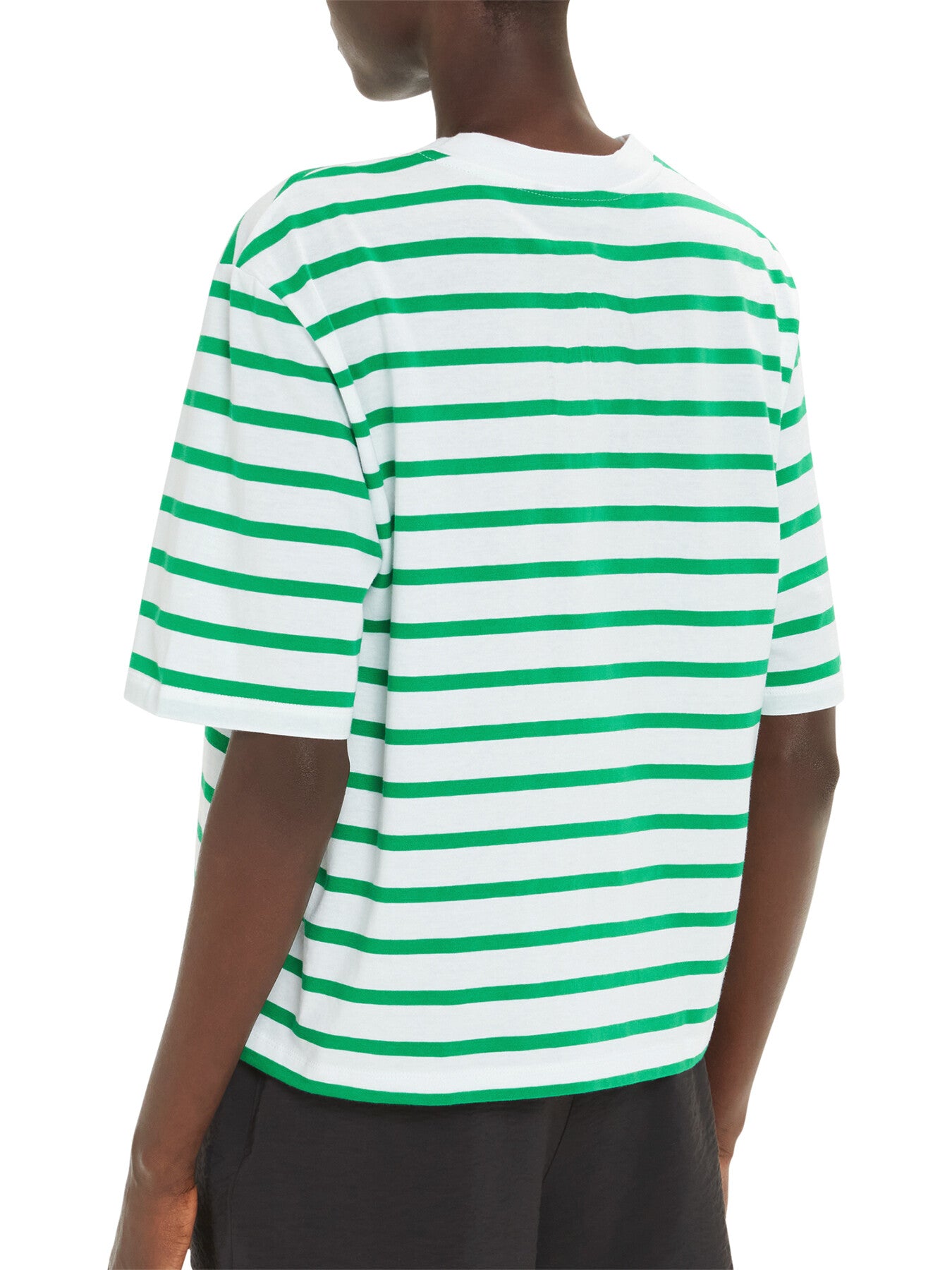 Stripe Short Sleeve Top