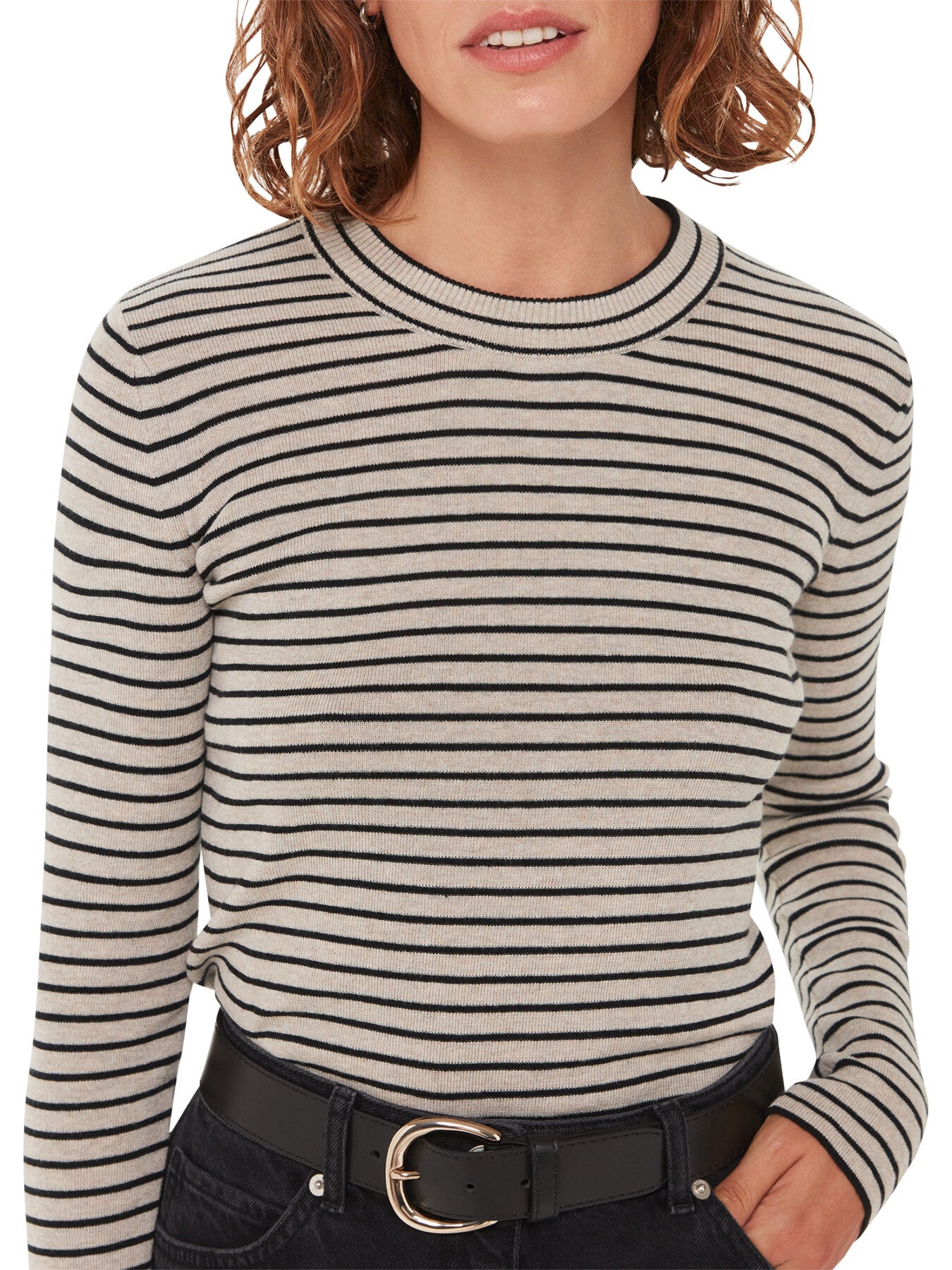 Fine Crew Stripe Knit