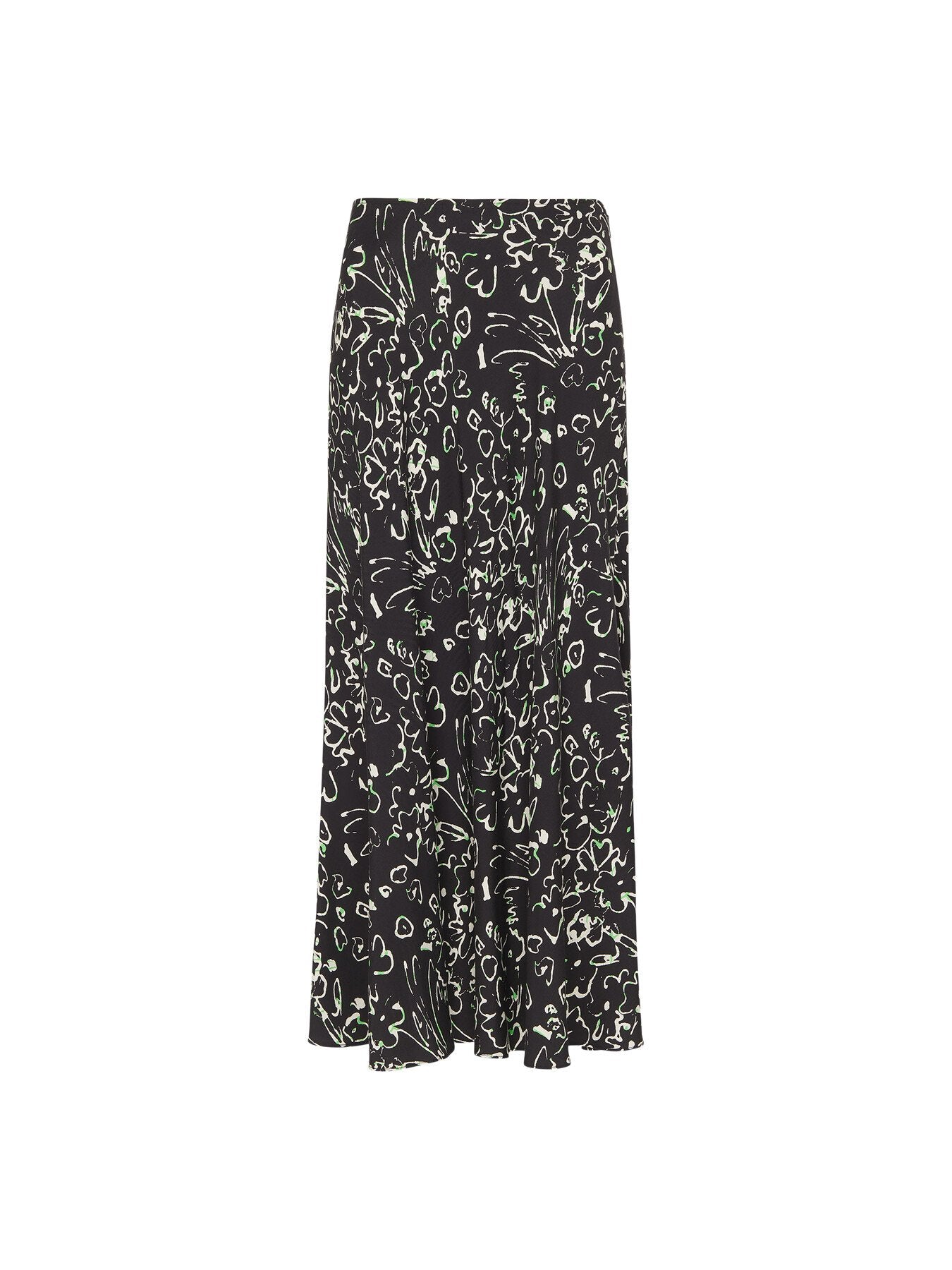 Scribble Bouquet Fluted Skirt