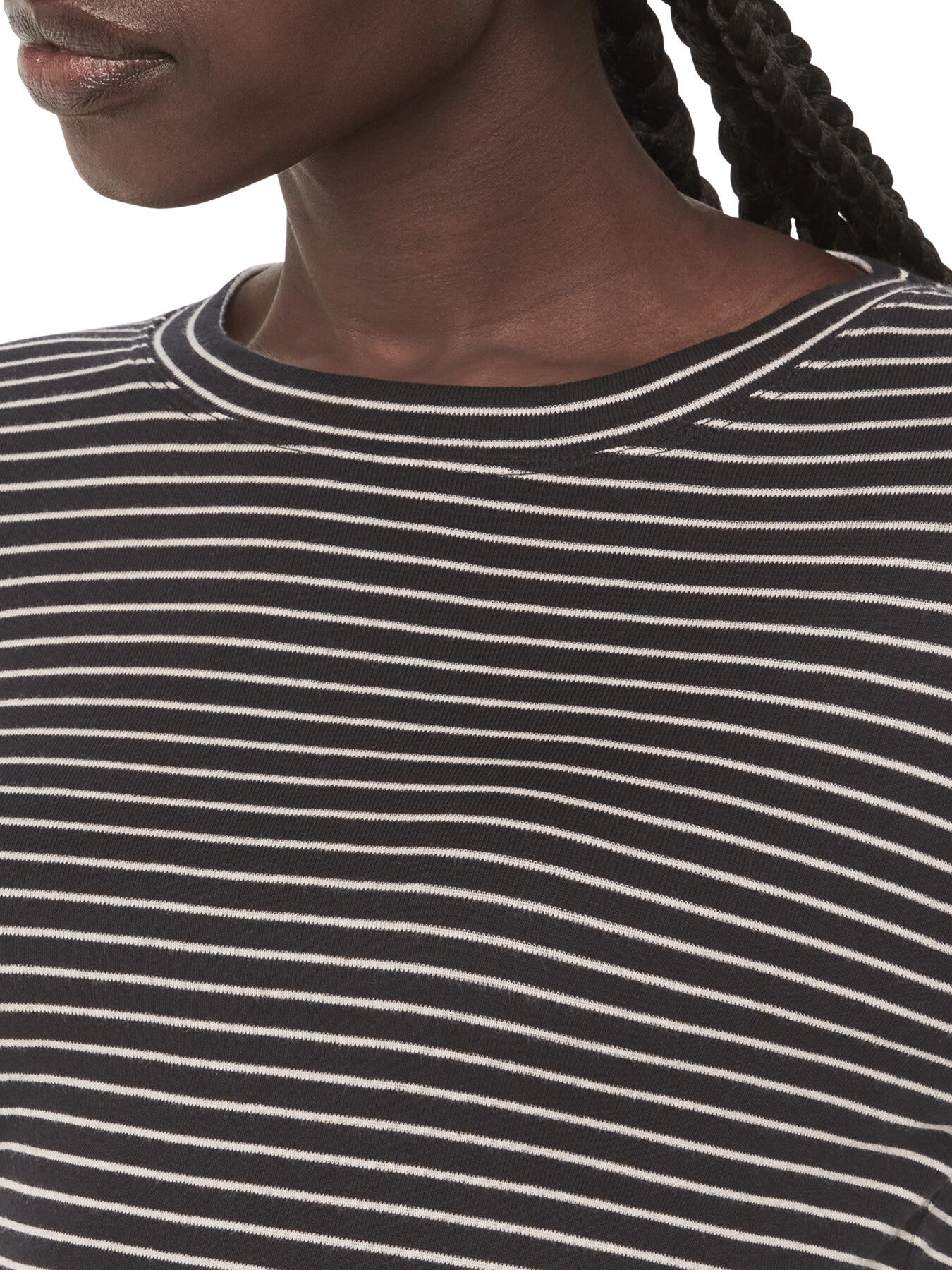 Slim Stripe Long Sleeve Crew