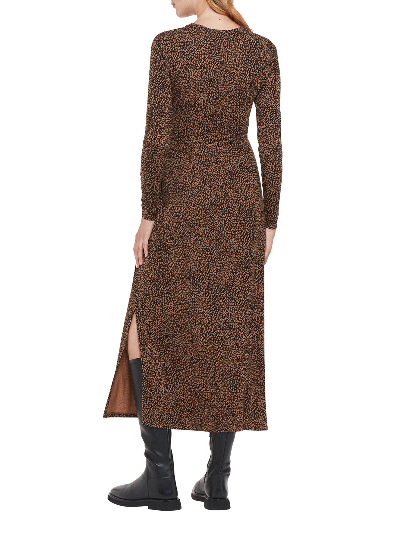Coffee Bean Tie Jersey Dress