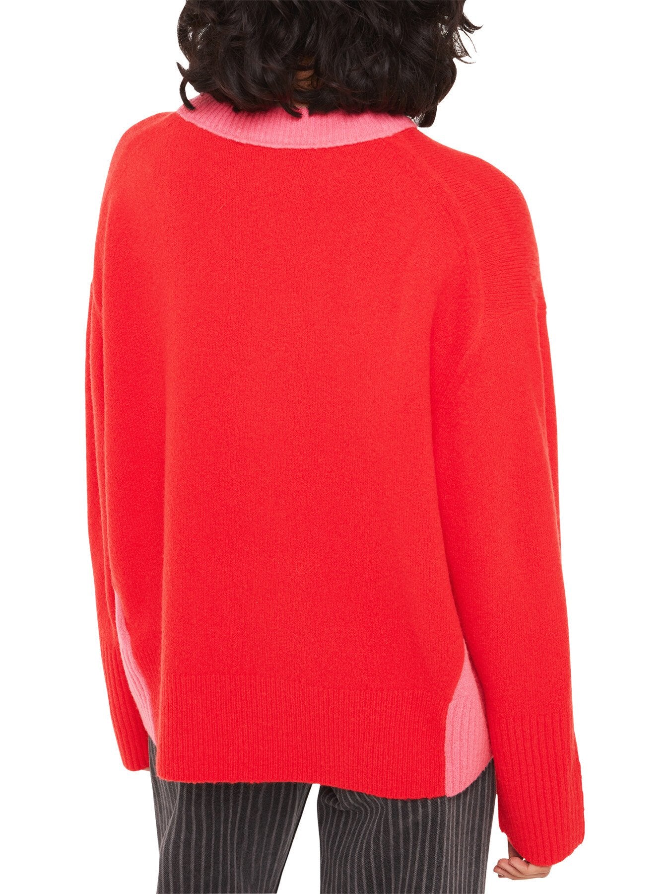 Colour block Crew Neck Knit