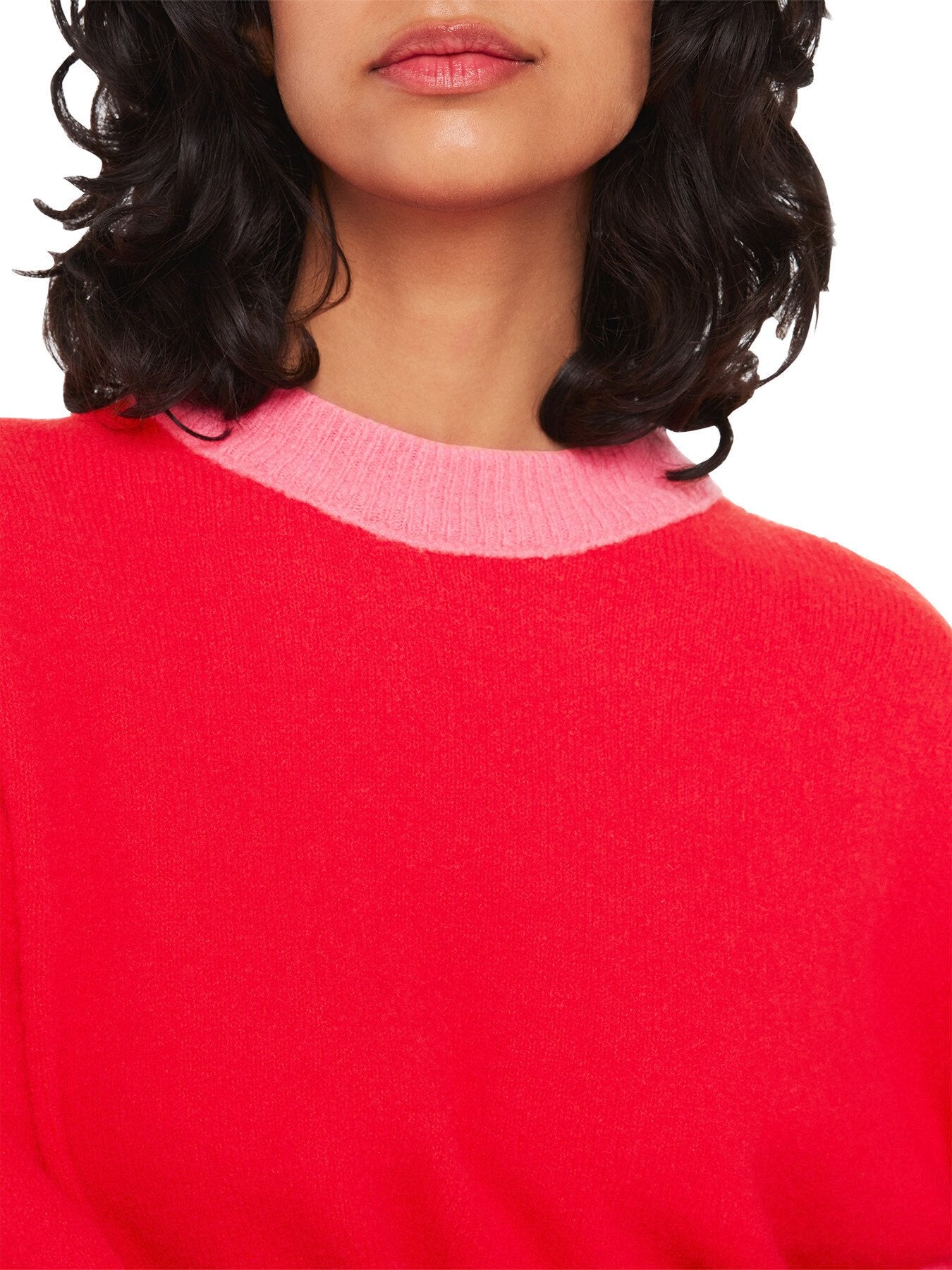 Colour block Crew Neck Knit