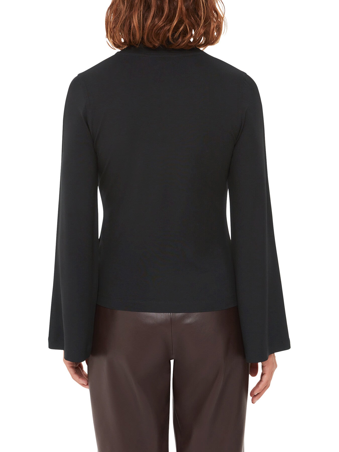 Wide Sleeve High Neck Top
