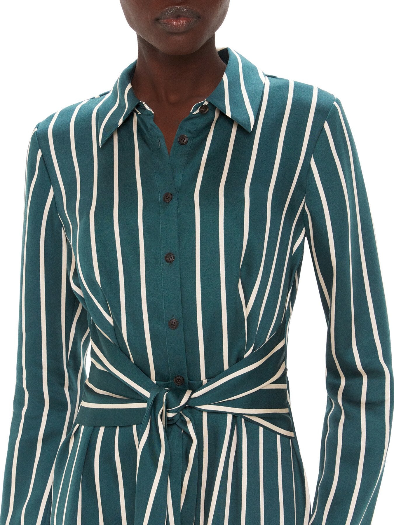 Alex Stripe Shirt Dress