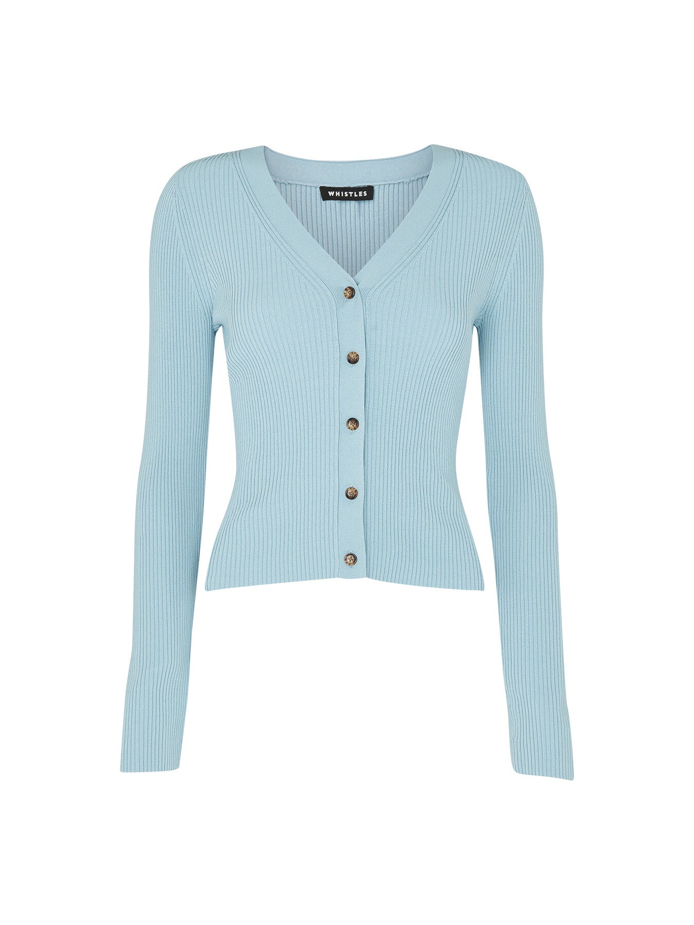 Ribbed V Neck Cardigan