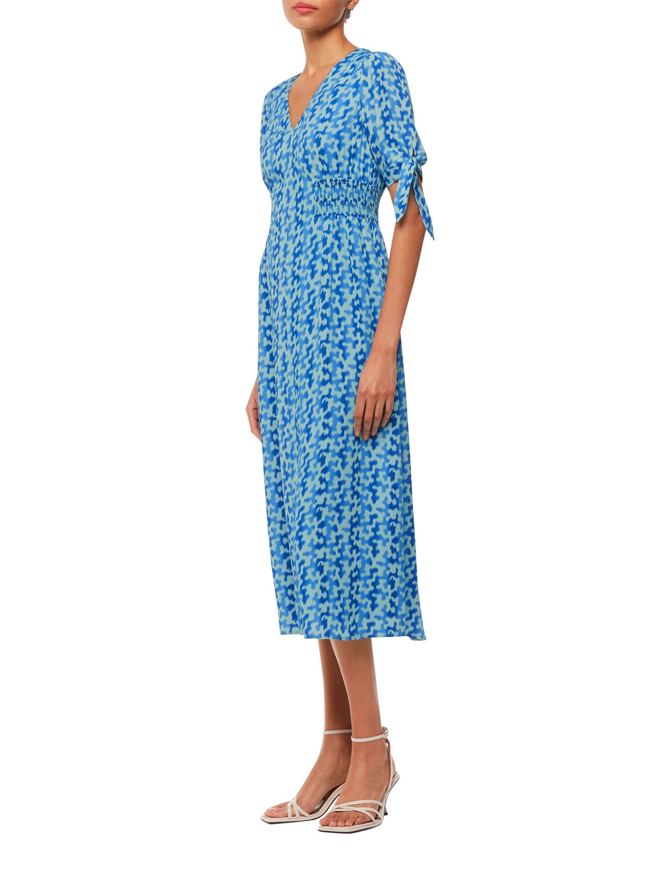 Hazy Coral Midi Dress