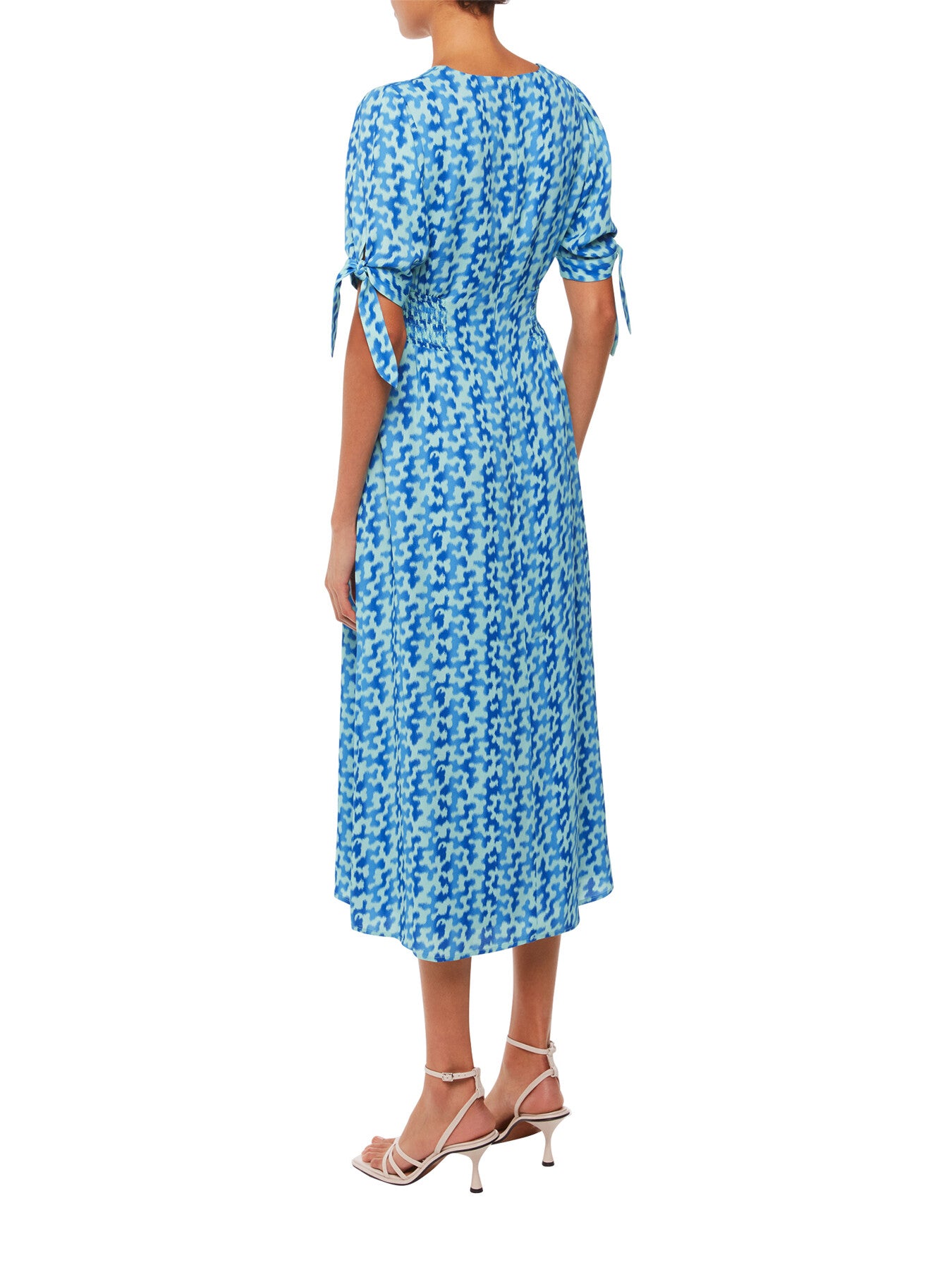 Hazy Coral Midi Dress