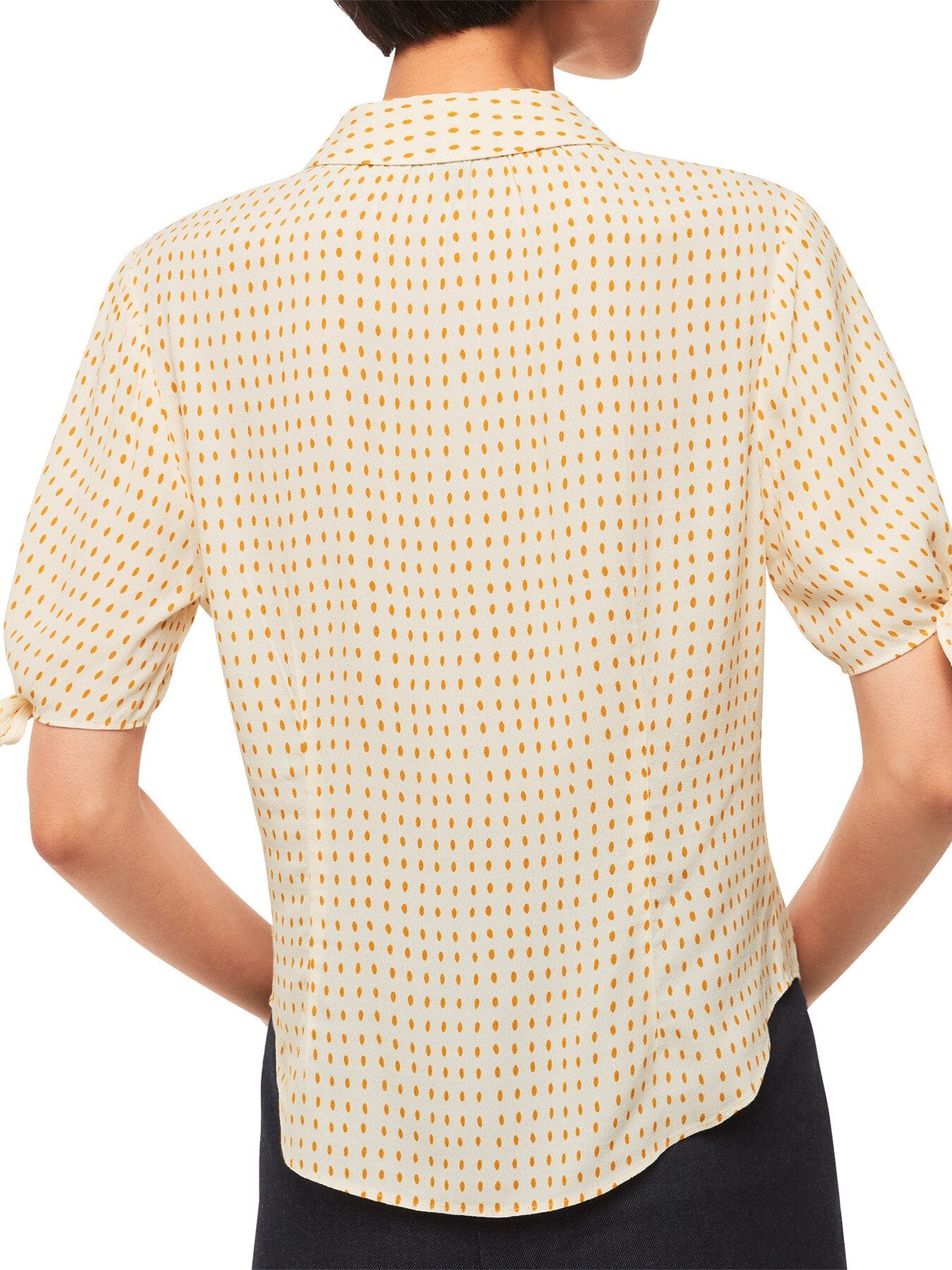 Oval Spot Tie Sleeve Shirt