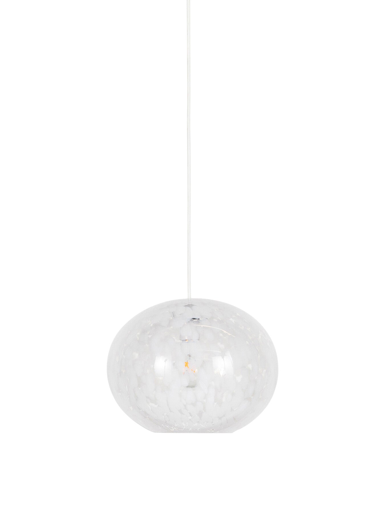 Speckled Glass Easyfit Pendant White