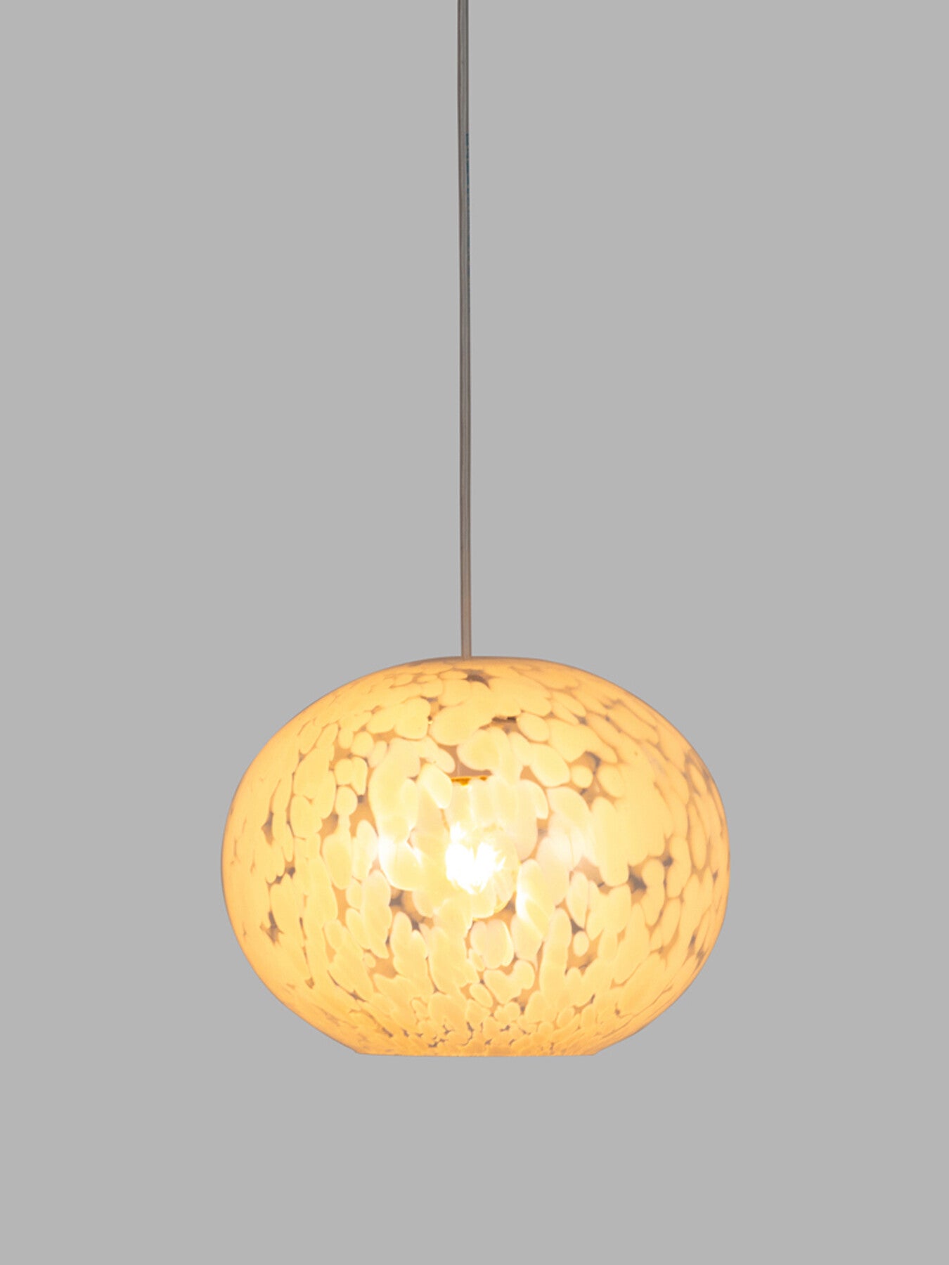 Speckled Glass Easyfit Pendant White