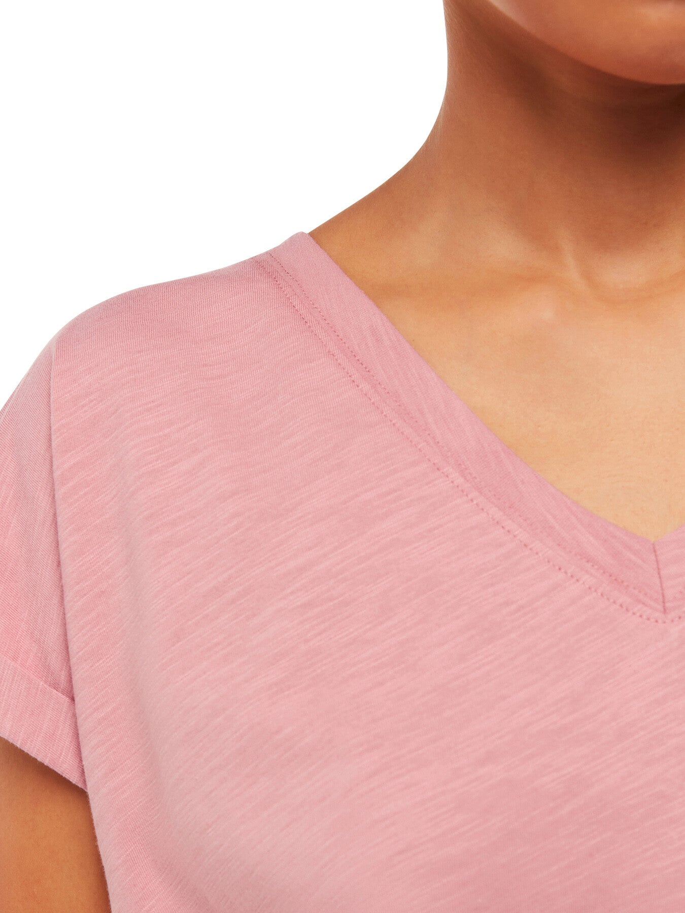 Willa V Neck Cap Sleeve Tee