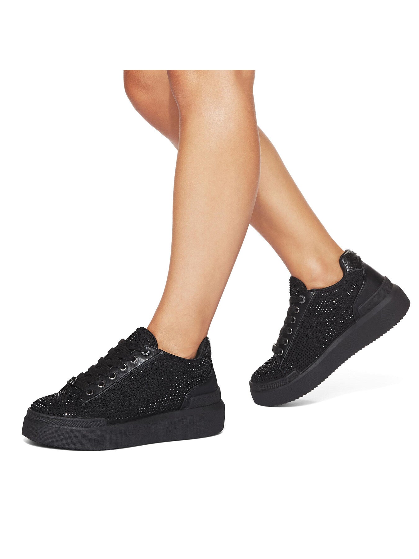 Lilia Fabric Embellished Trainers