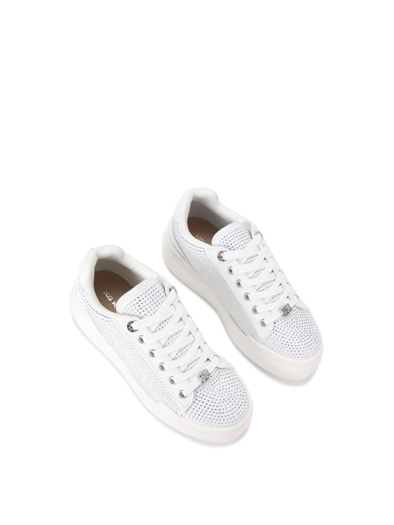 Lilia Fabric Lace Up Trainers