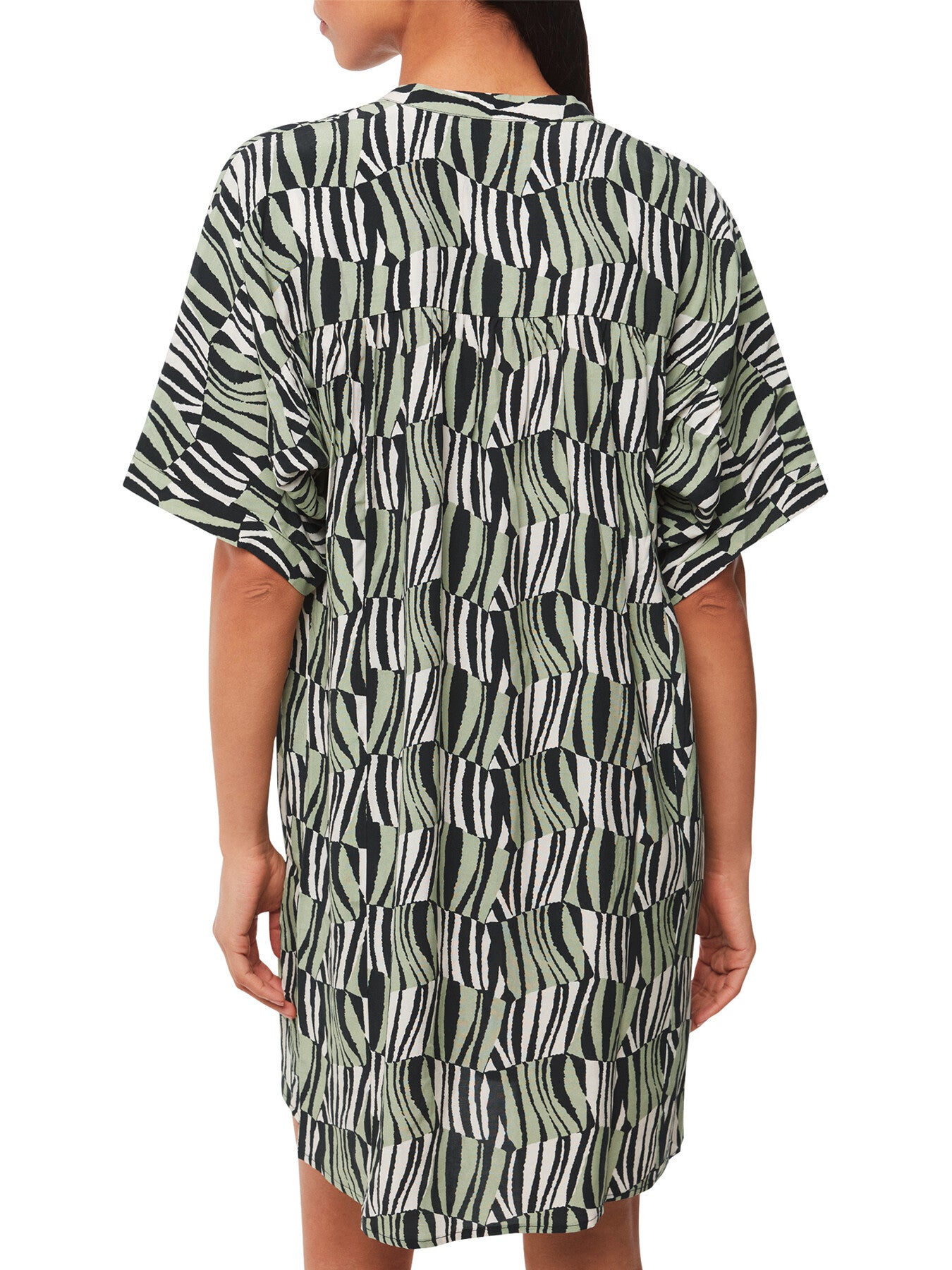 Checkerboard Tiger Print Dress