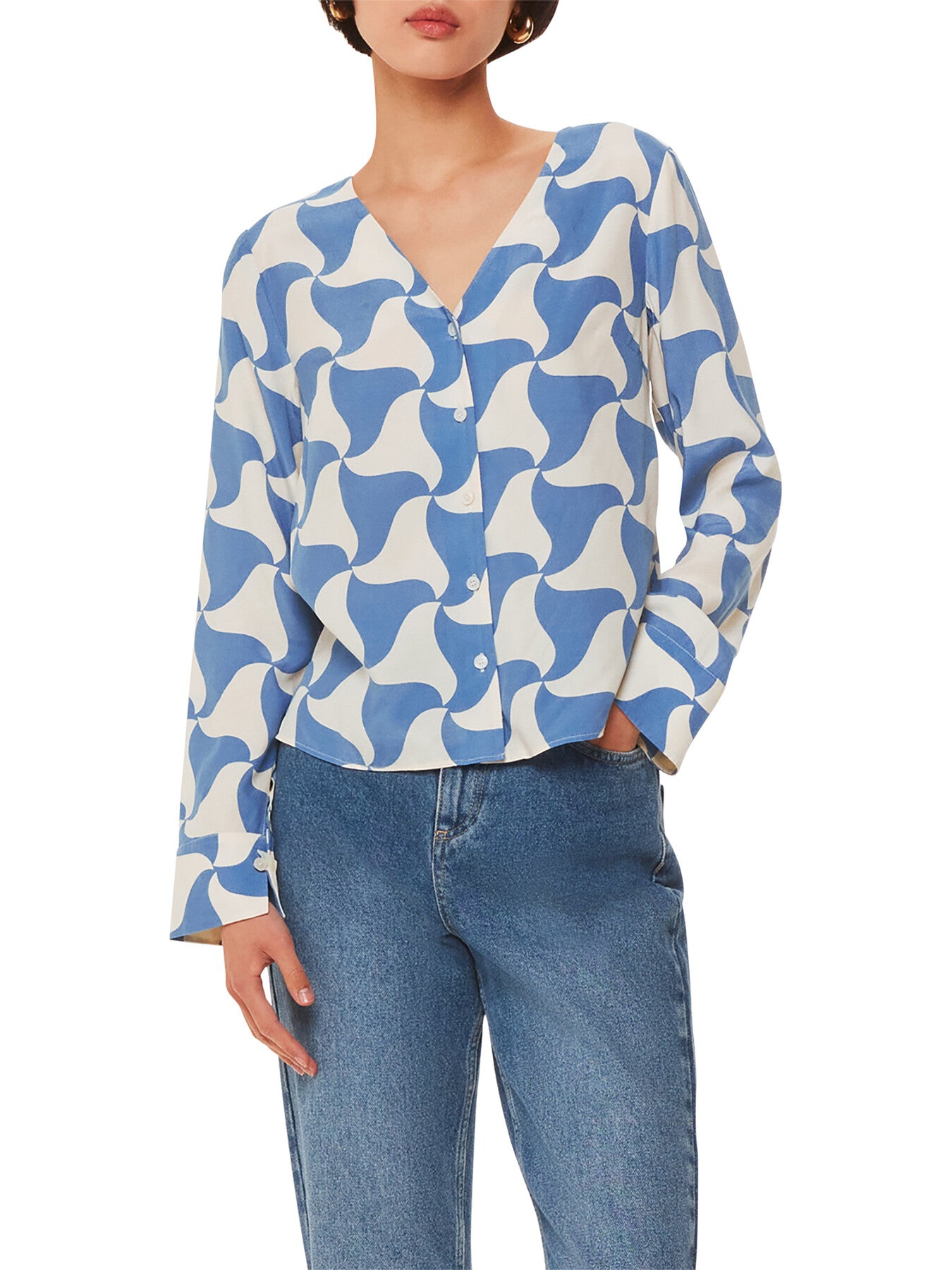 Spun Triangle Blouse