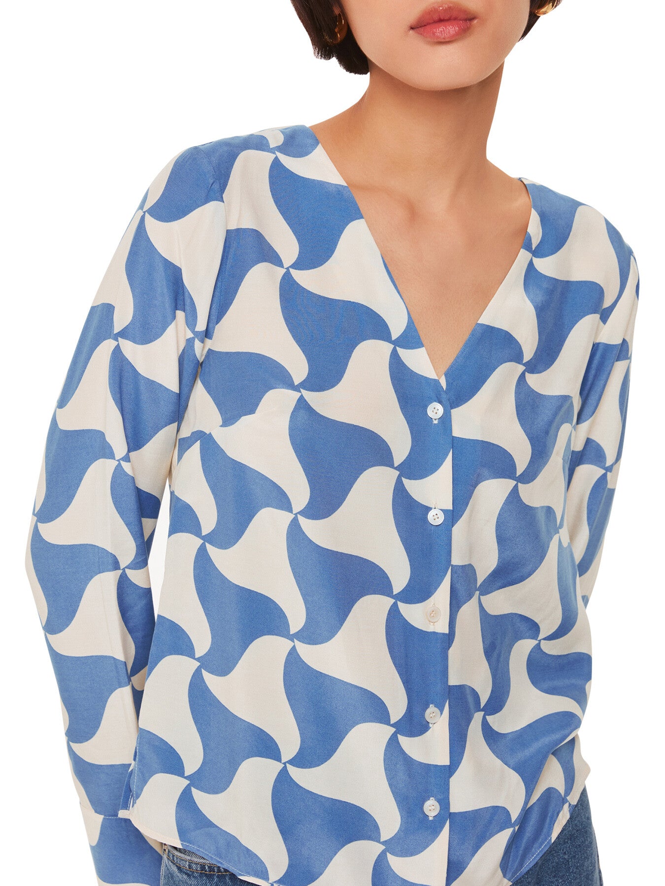 Spun Triangle Blouse