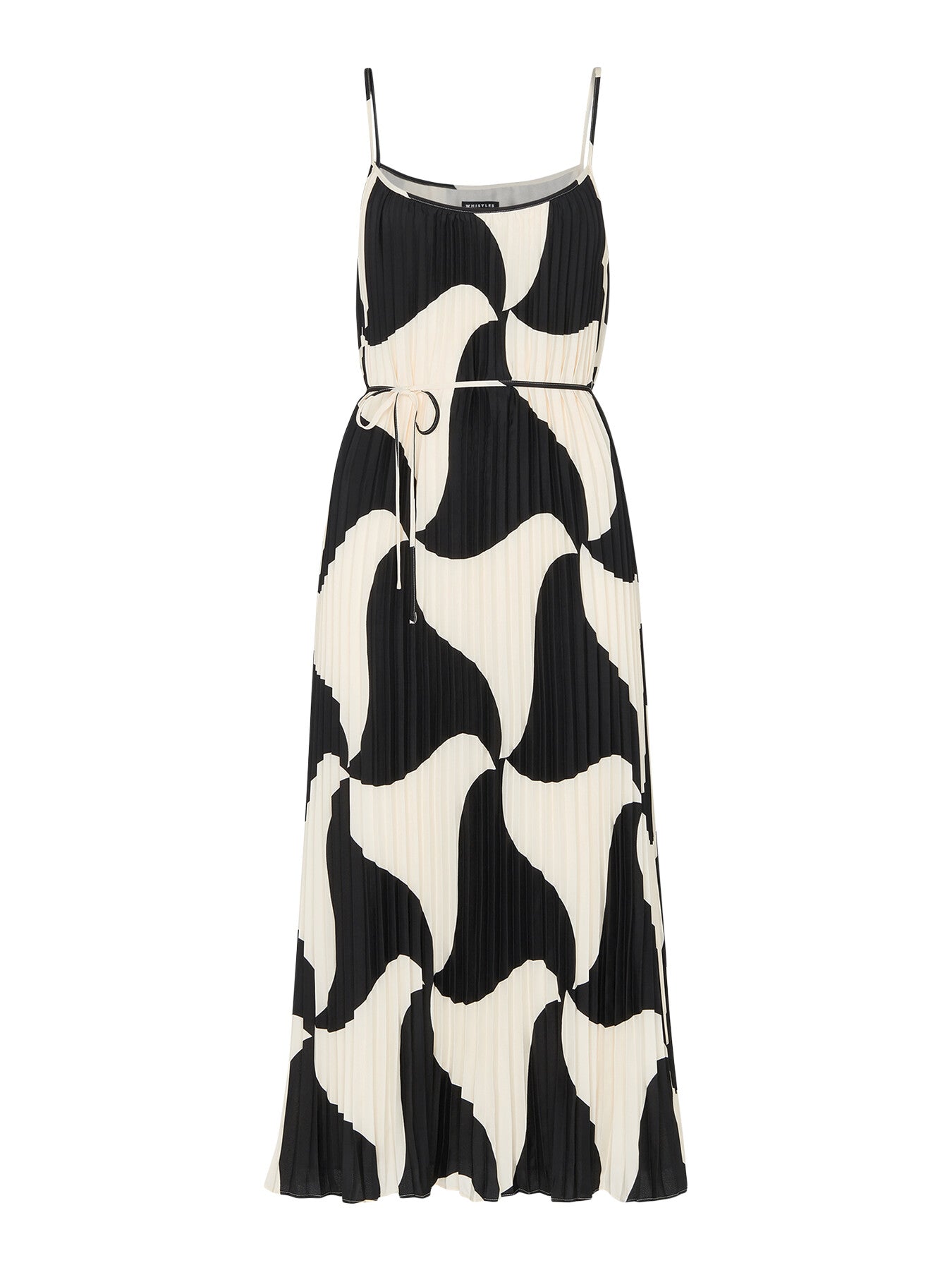 Triangle Swirl Pleated Dress