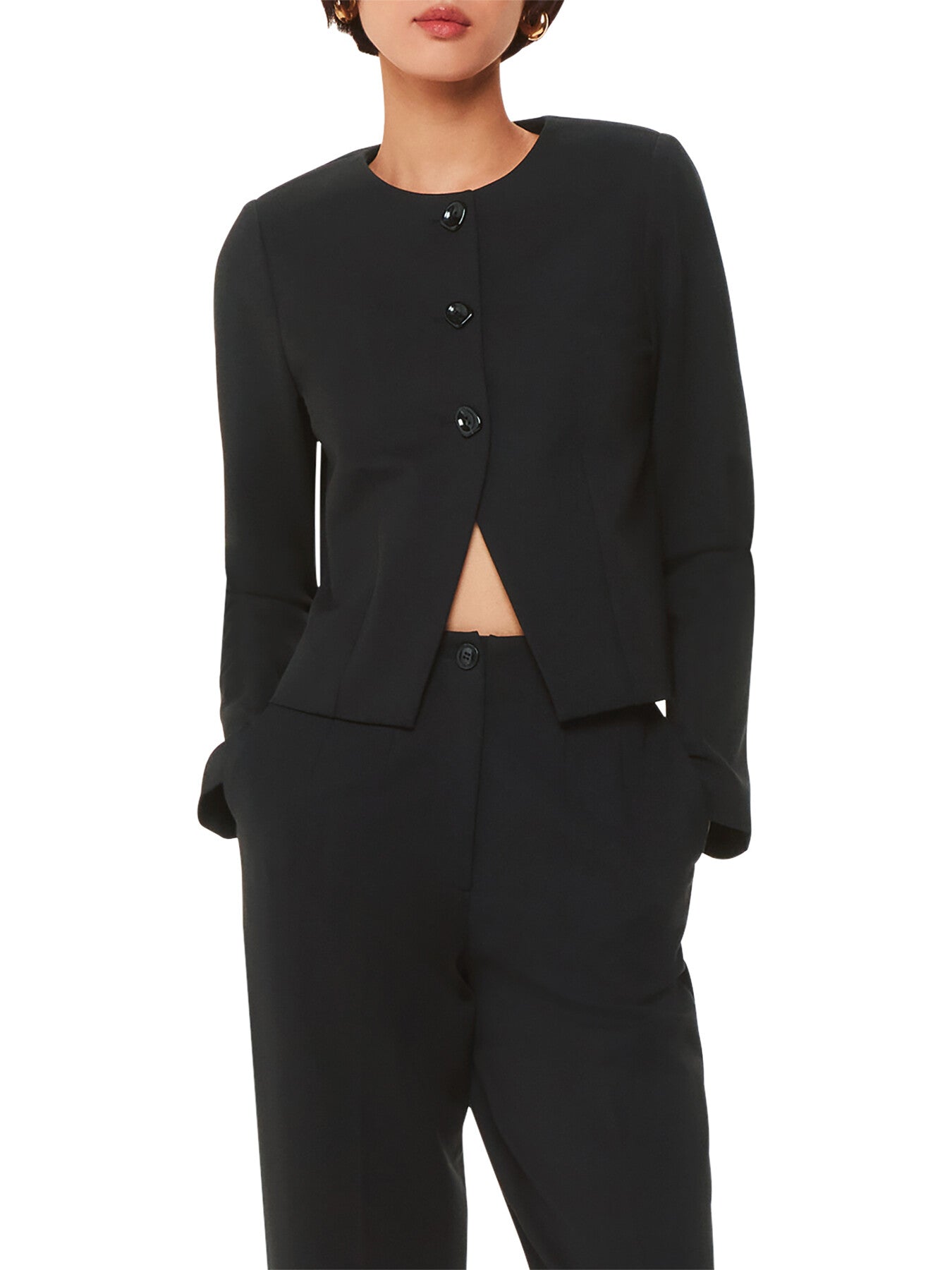 Anne Ponte Button Jacket