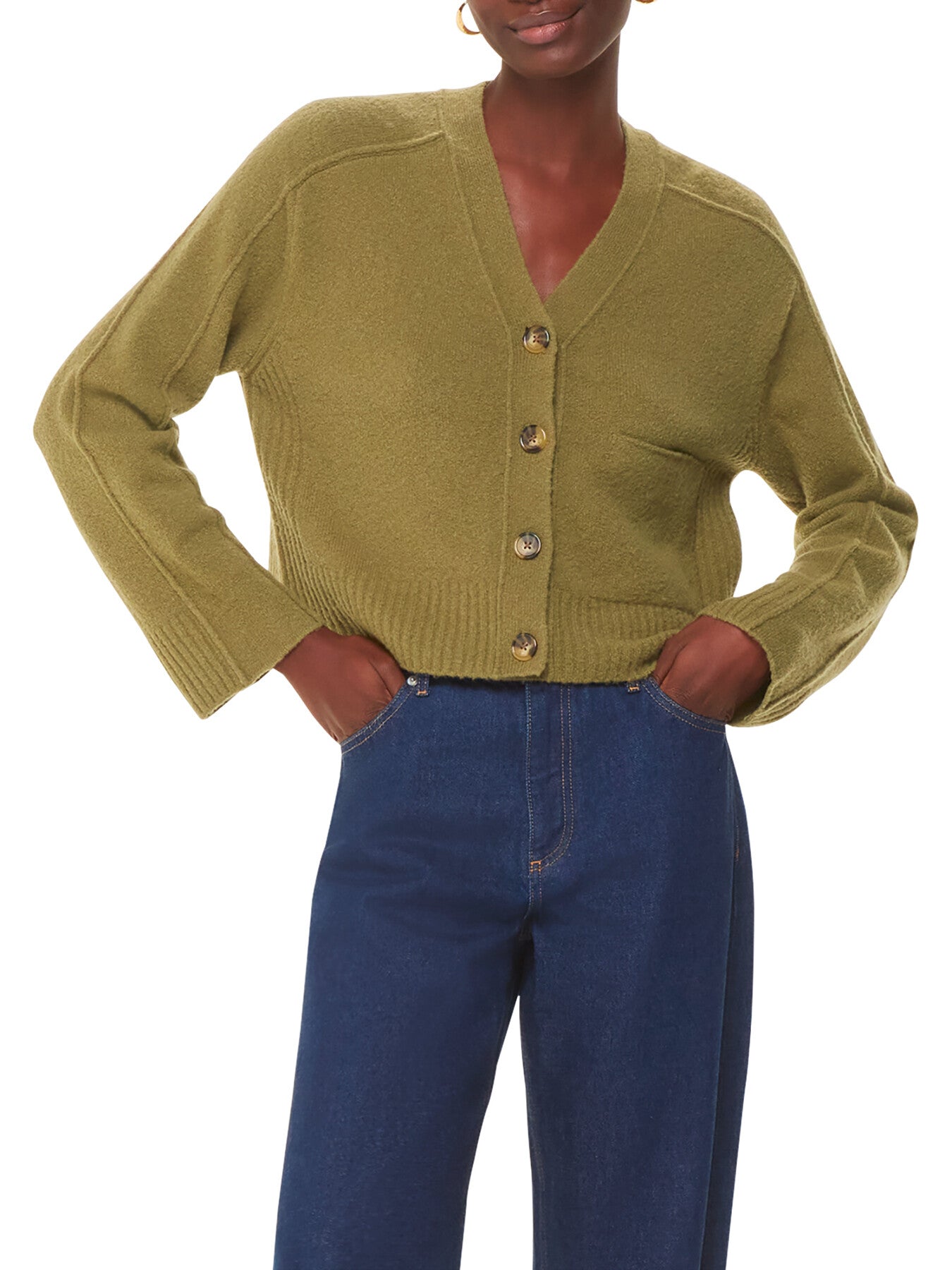 Wool Mix Pocket Cardigan