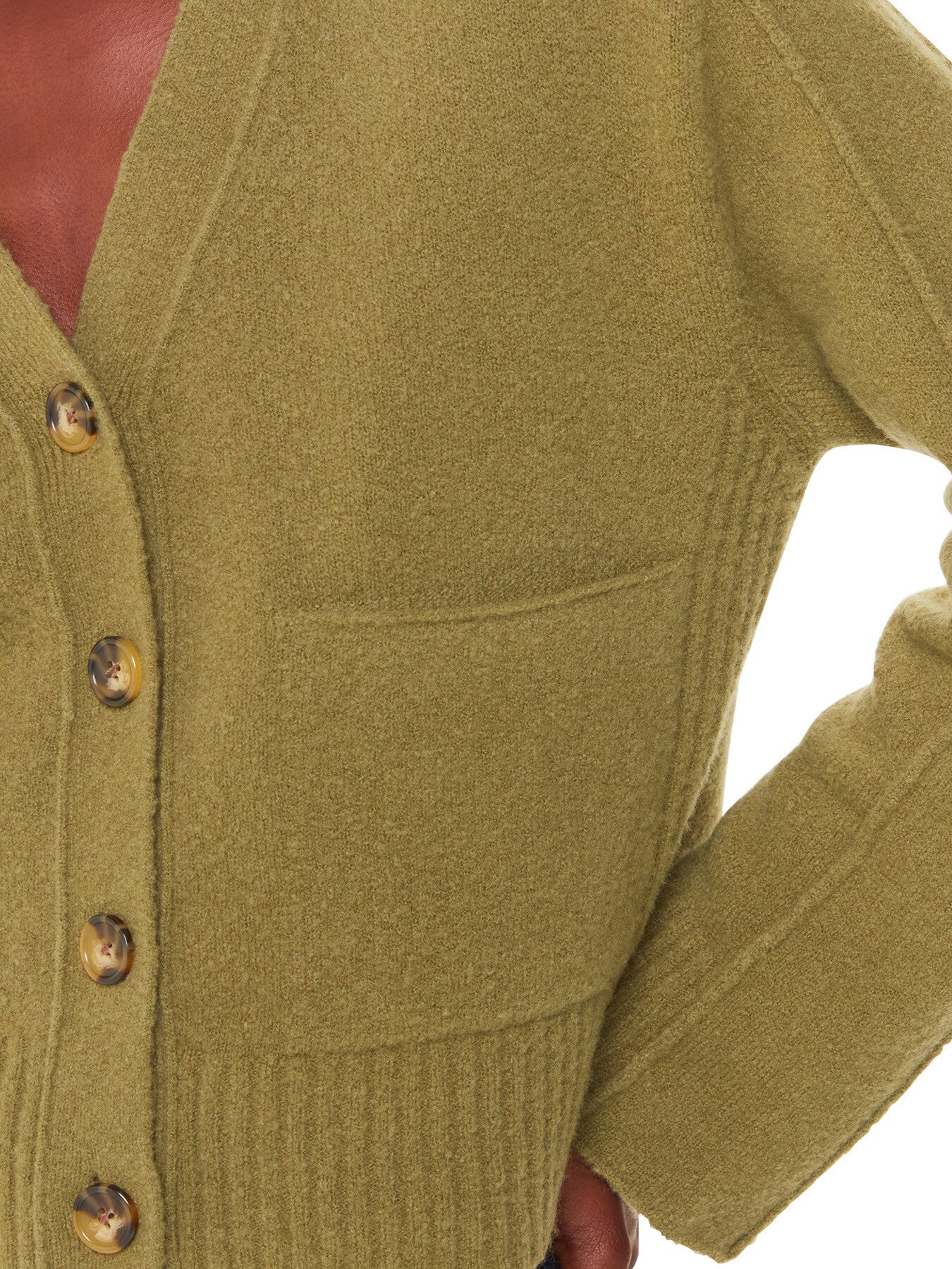Wool Mix Pocket Cardigan