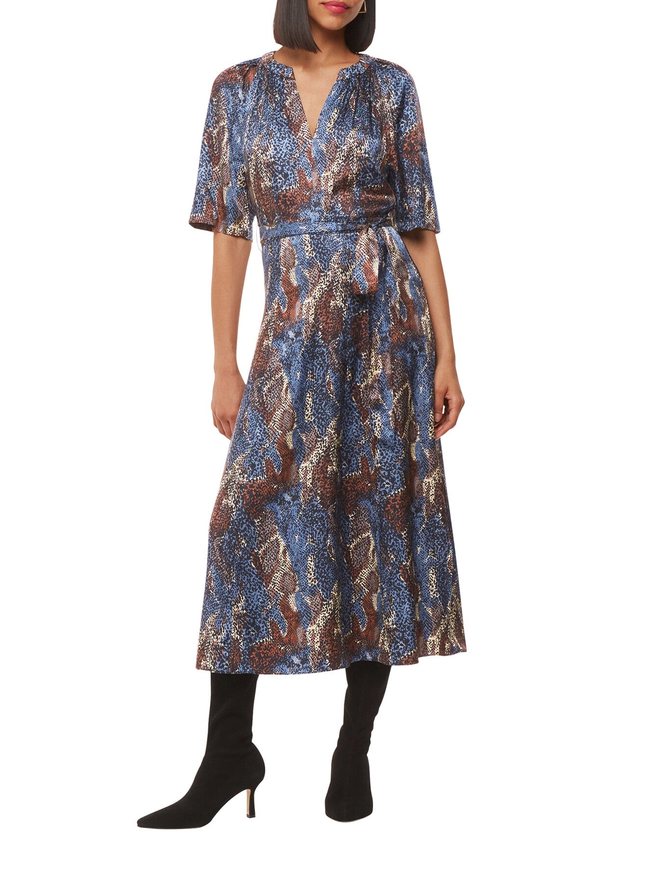 Marlow Dashed Snake Dress