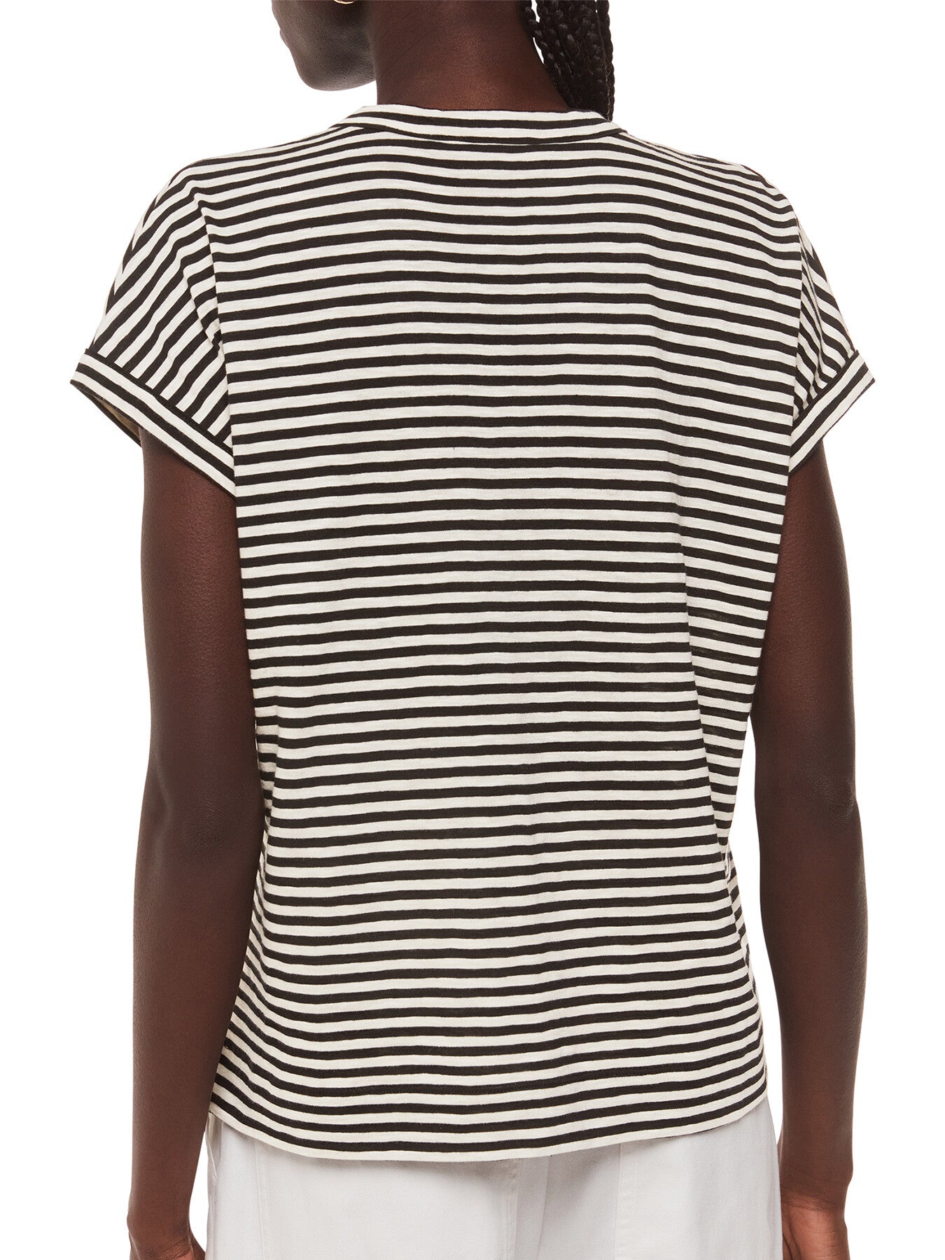 Jilly Stripe Button Top