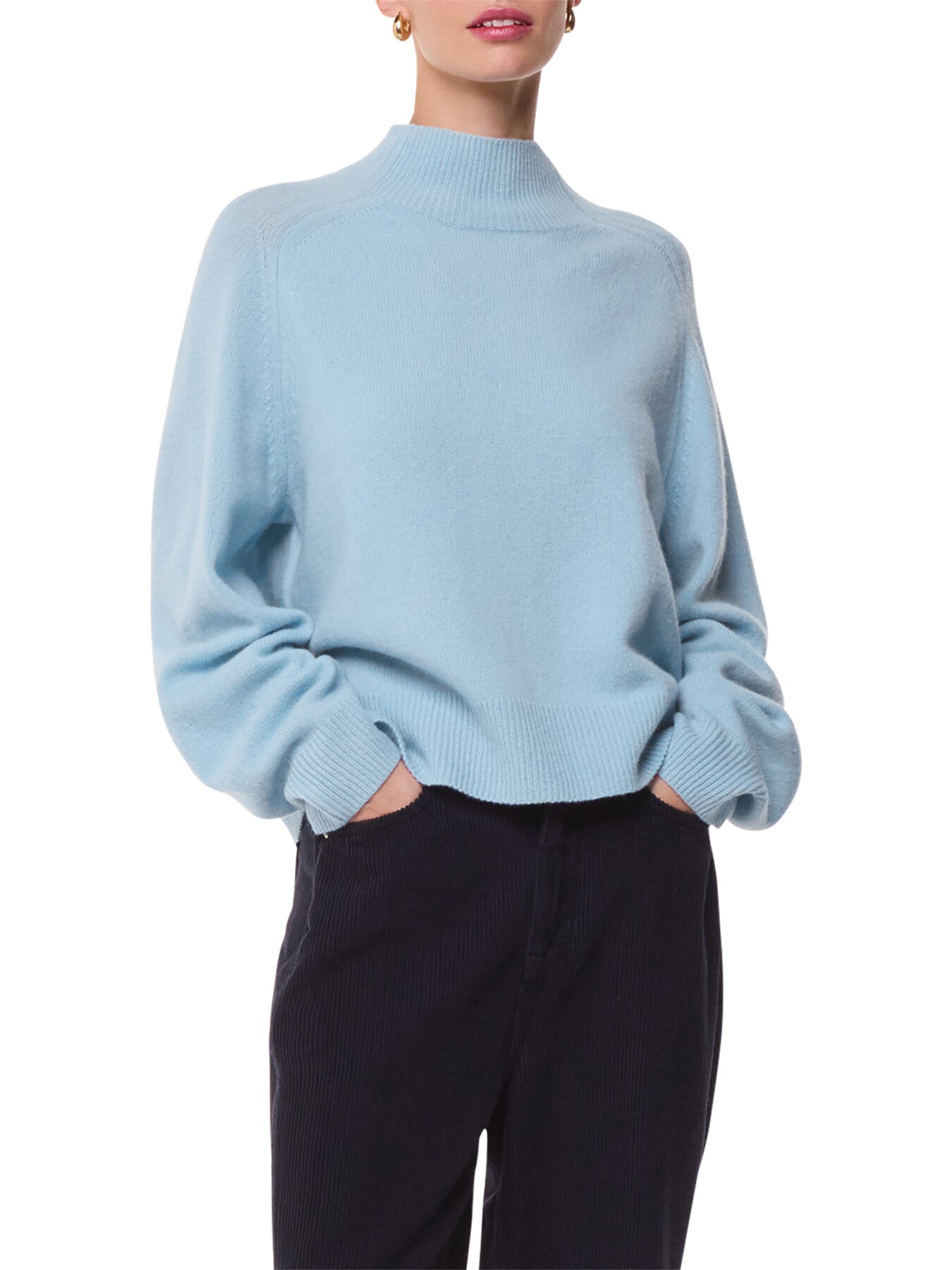 Wool Funnel Neck Knit